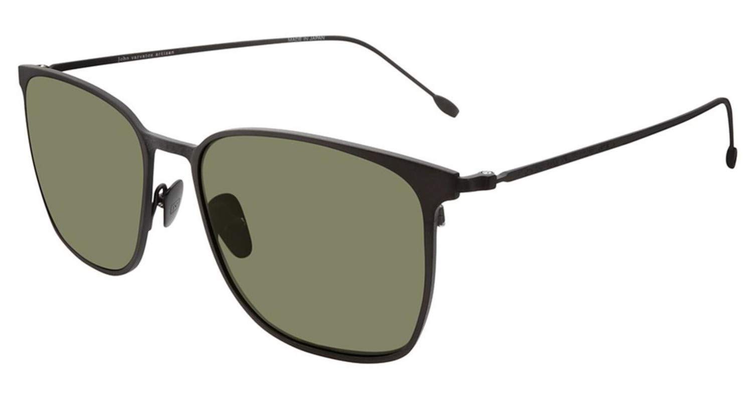 John Varvatos V 524 Gunmetal Polarized Sunglasses for Men – UV Protection, Stylish Aviator Design for Driving, Outdoor & Fashion