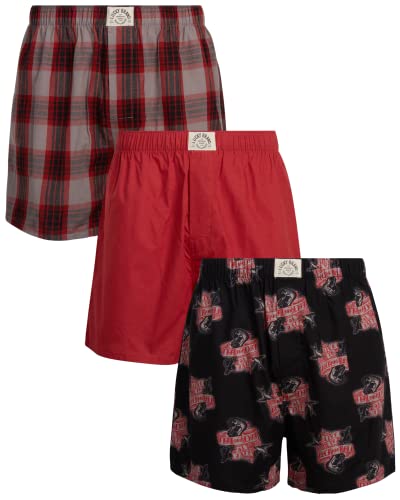 Plaid/Black Print/Red