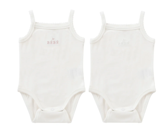 KIPP BEBE Baby Onesie Set of 2 - Soft Cotton Bodysuits for Newborn to 24 Months (NB-24M) | Perfect for Everyday Wear, Playtime & Photo Shoots