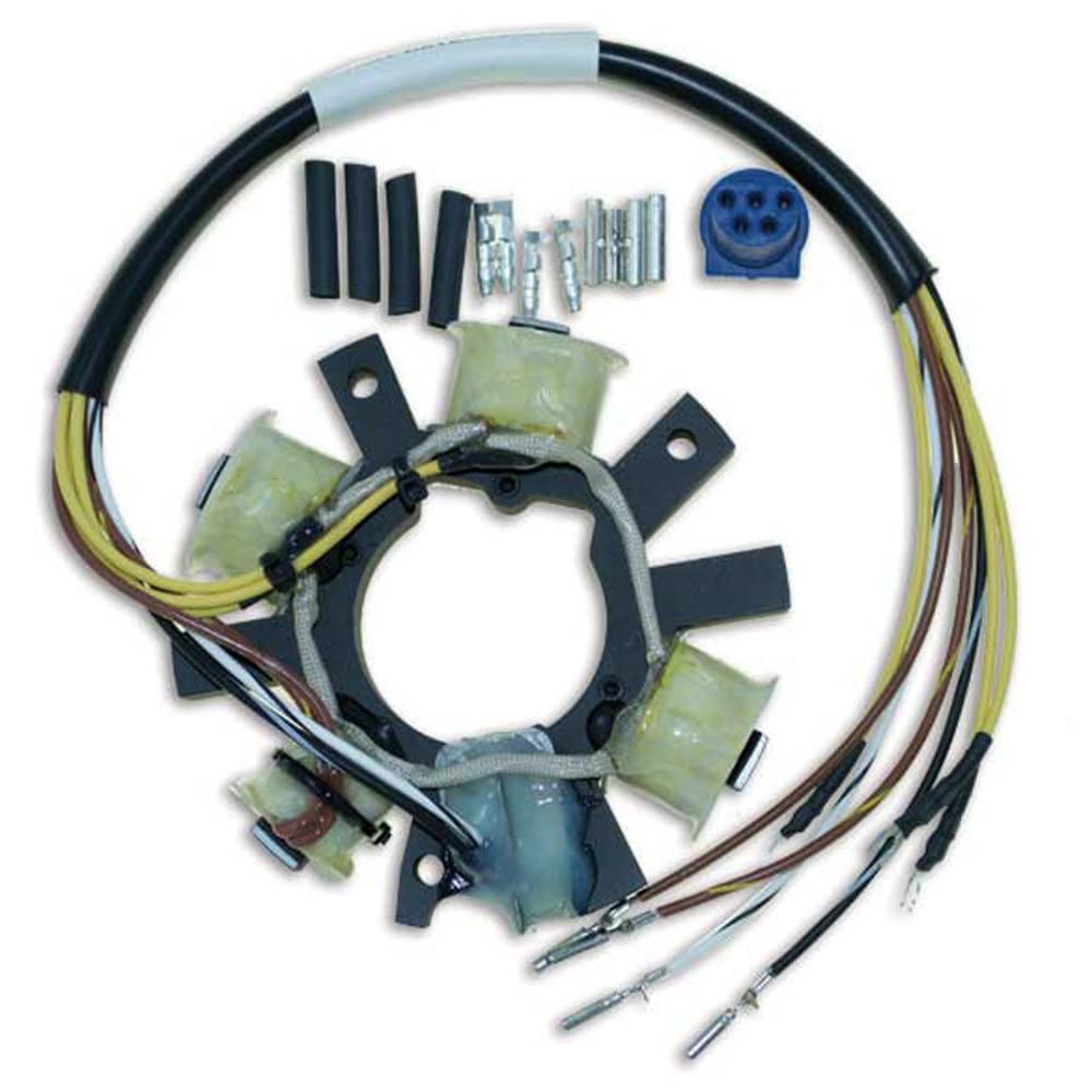 CDI Electronics 173-1651 Stator Replacement for Johnson/Evinrude 2 Cylinder 5 Amp Outboard Motors (1977-1999) - Perfect for Marine Engine Repair & Boat Maintenance