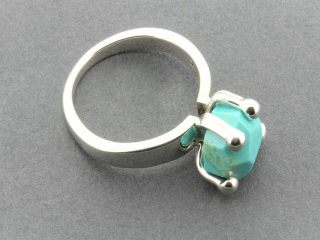 Turquoise Princess Ring - Sterling Silver Elegant Jewelry for Women | Perfect for Weddings, Parties & Special Occasions
