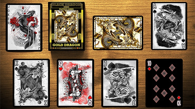 Premium Gold Dragon Standard Edition Playing Cards by Craig Maidment - Luxury Poker Cards for Magic Tricks, Cardistry & Casino Nights - Perfect for Game Nights, Gifts & Collectors