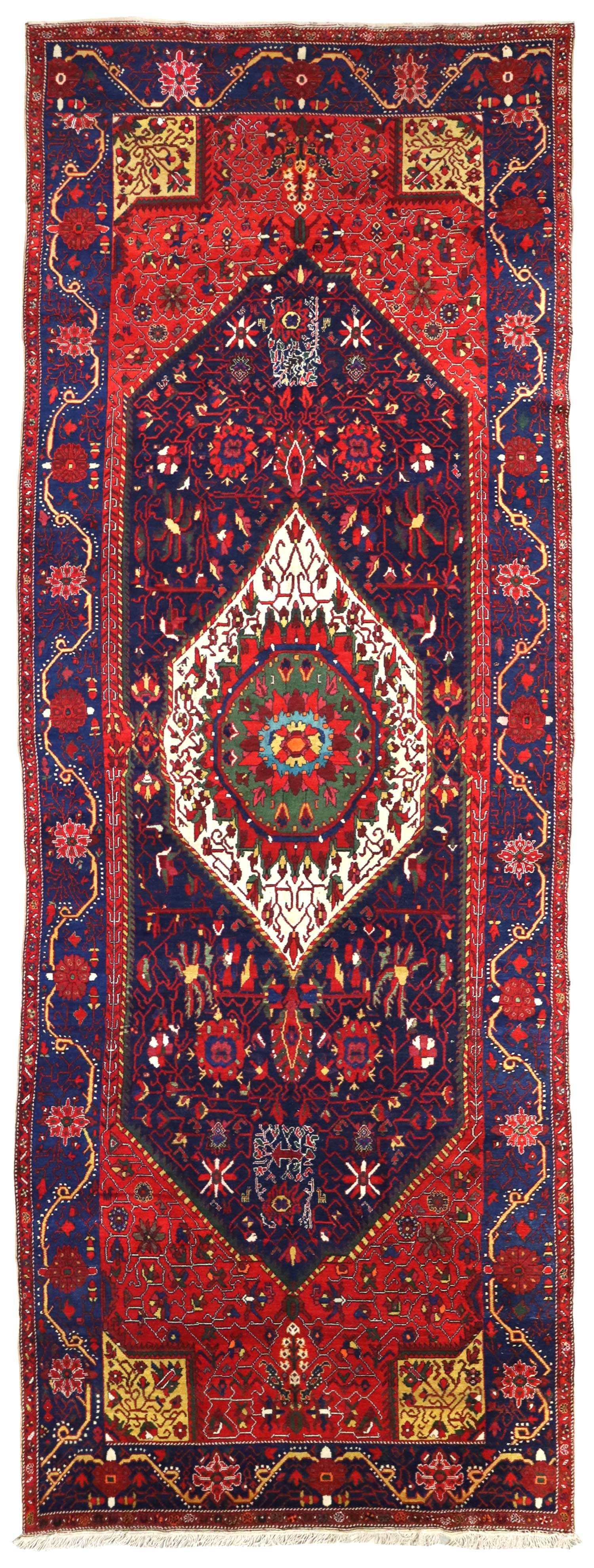 Antique Malayer Handwoven Tribal Rug J66271 - Authentic Persian Wool Carpet for Living Room, Bedroom & Home Decor