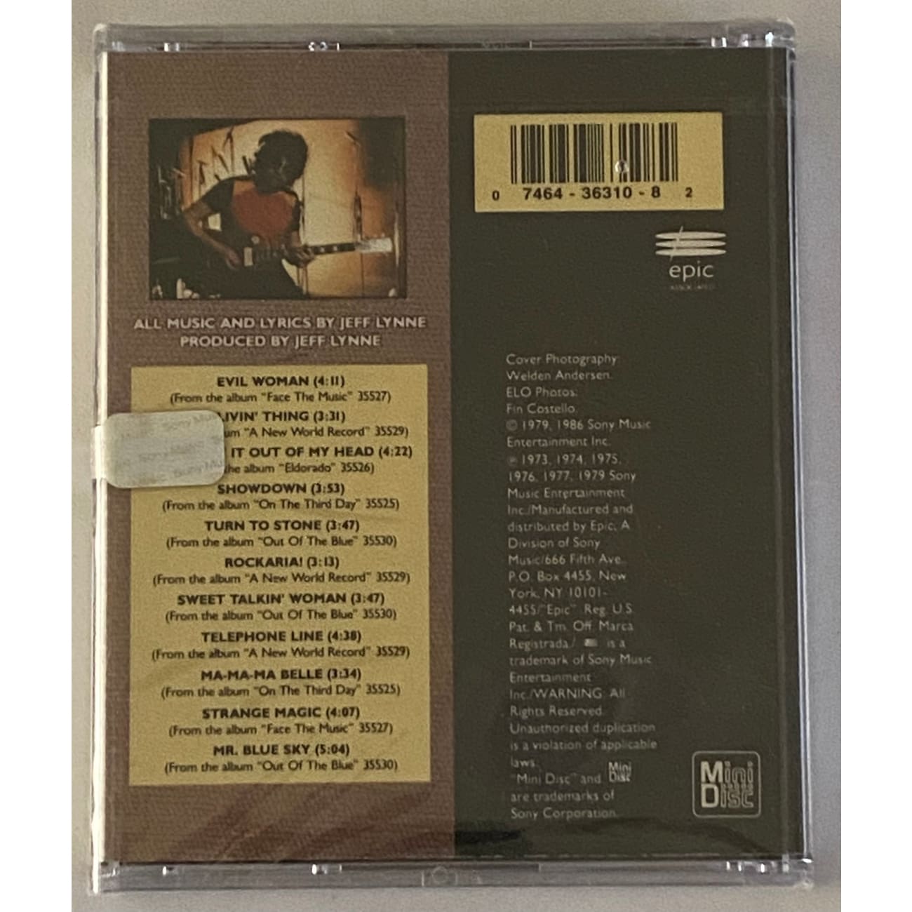 ELO Greatest Hits Mini Disc 1992 Sealed - Vintage ELO Album Collector's Edition - Perfect for Music Lovers & 90s Nostalgia