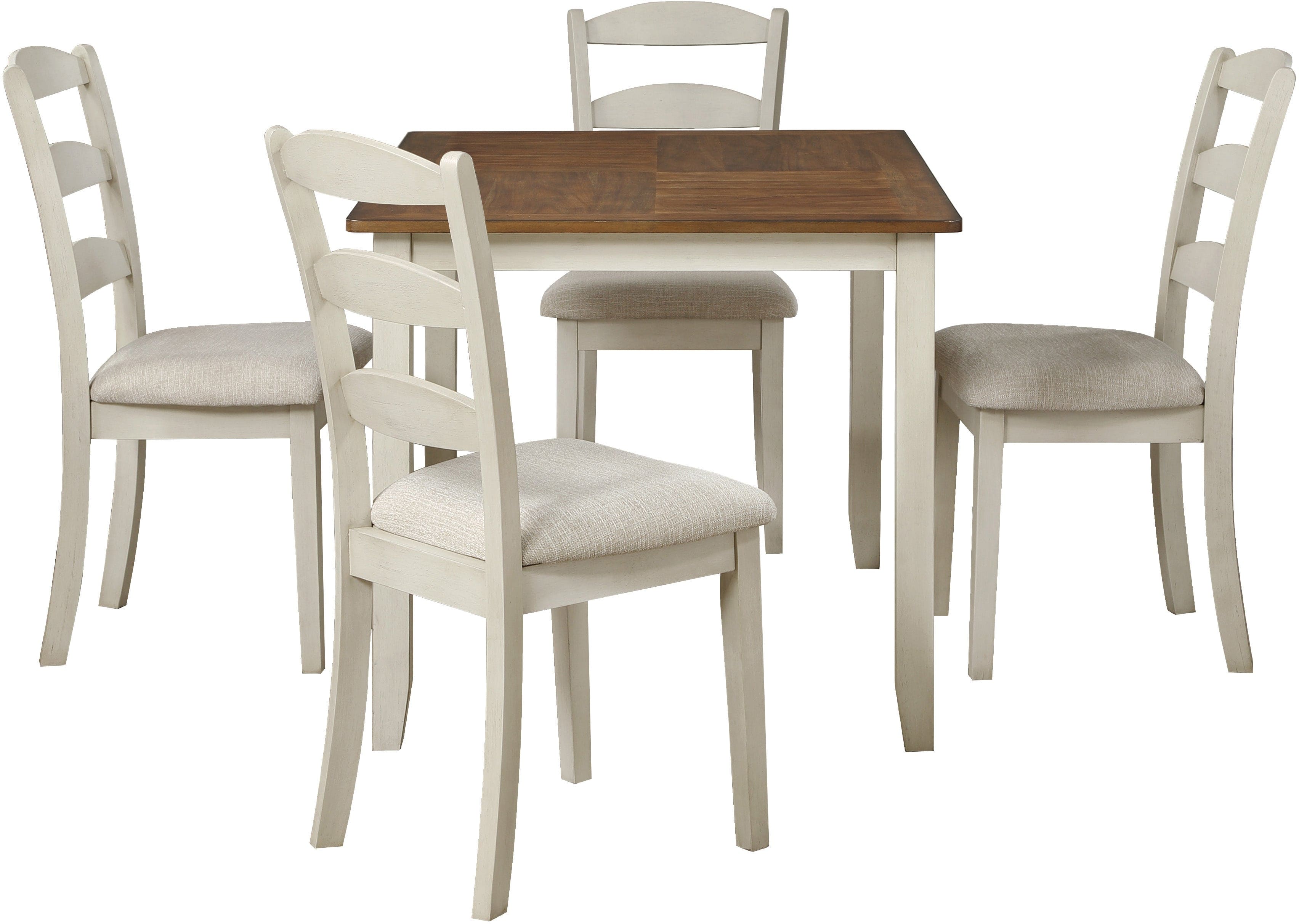 Office Star West Lake 5-Piece Dining Table Set with Chairs [WSK3247K] - Perfect for Family Dinners, Entertaining Guests & Small Space Dining Rooms