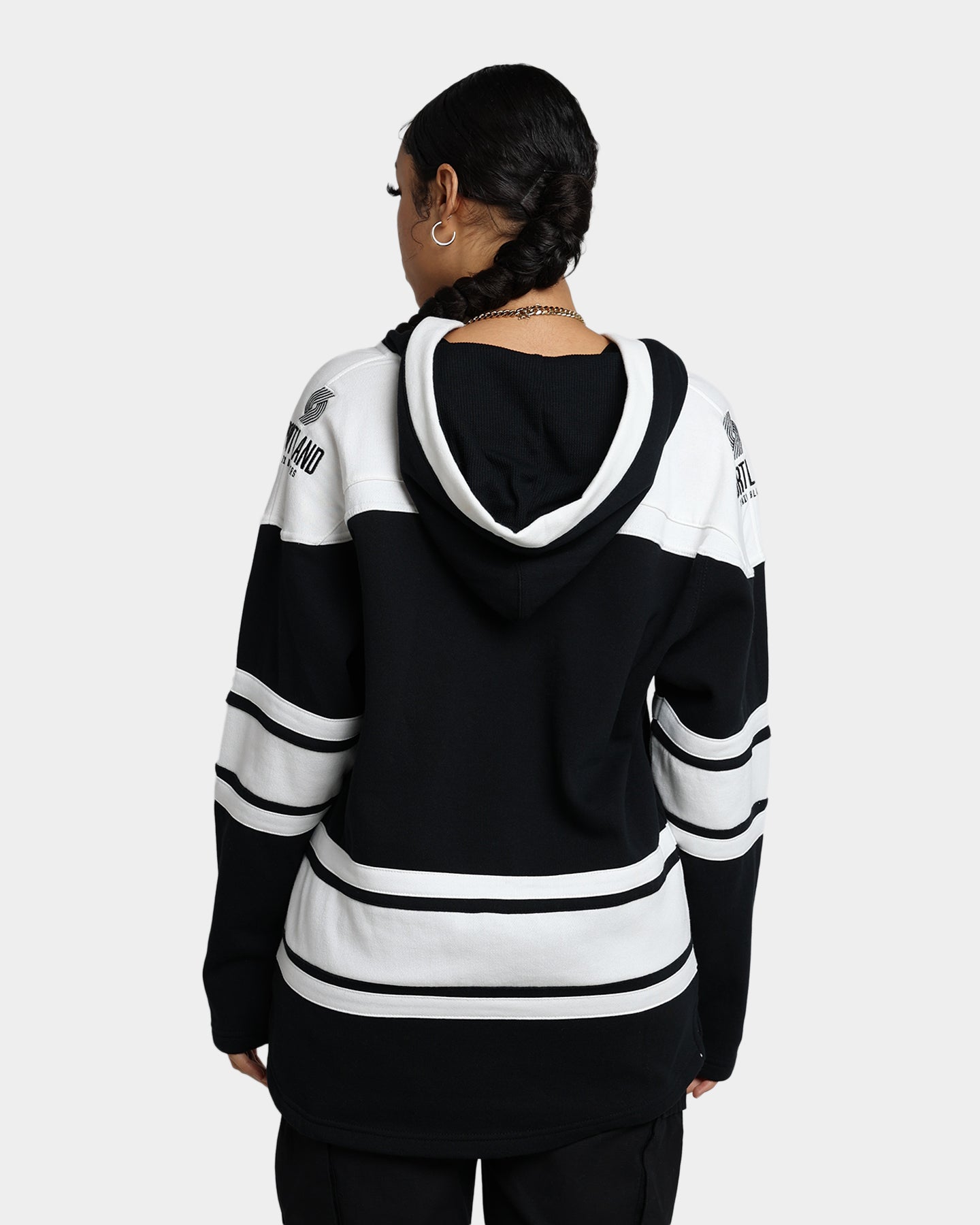 47 Brand Portland Trail Blazers Superior Lacer Hoodie - Jet Black NBA Fan Apparel for Men & Women - Perfect for Game Day, Casual Wear & Outdoor Activities