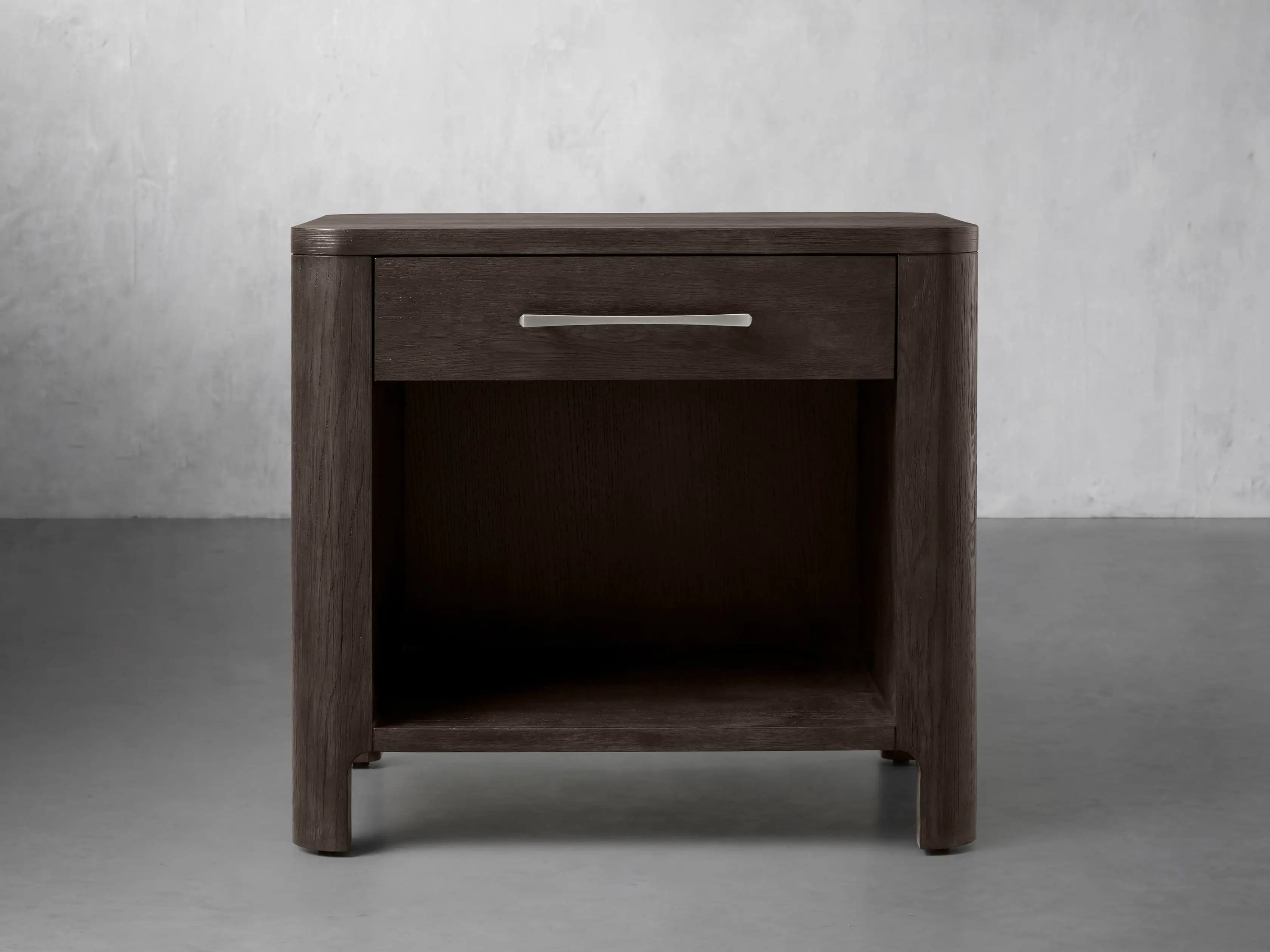 Callie Open Nightstand - Modern Bedside Table with Storage Shelf for Bedroom, Living Room, or Office - Perfect for Books, Lamps, and Decor