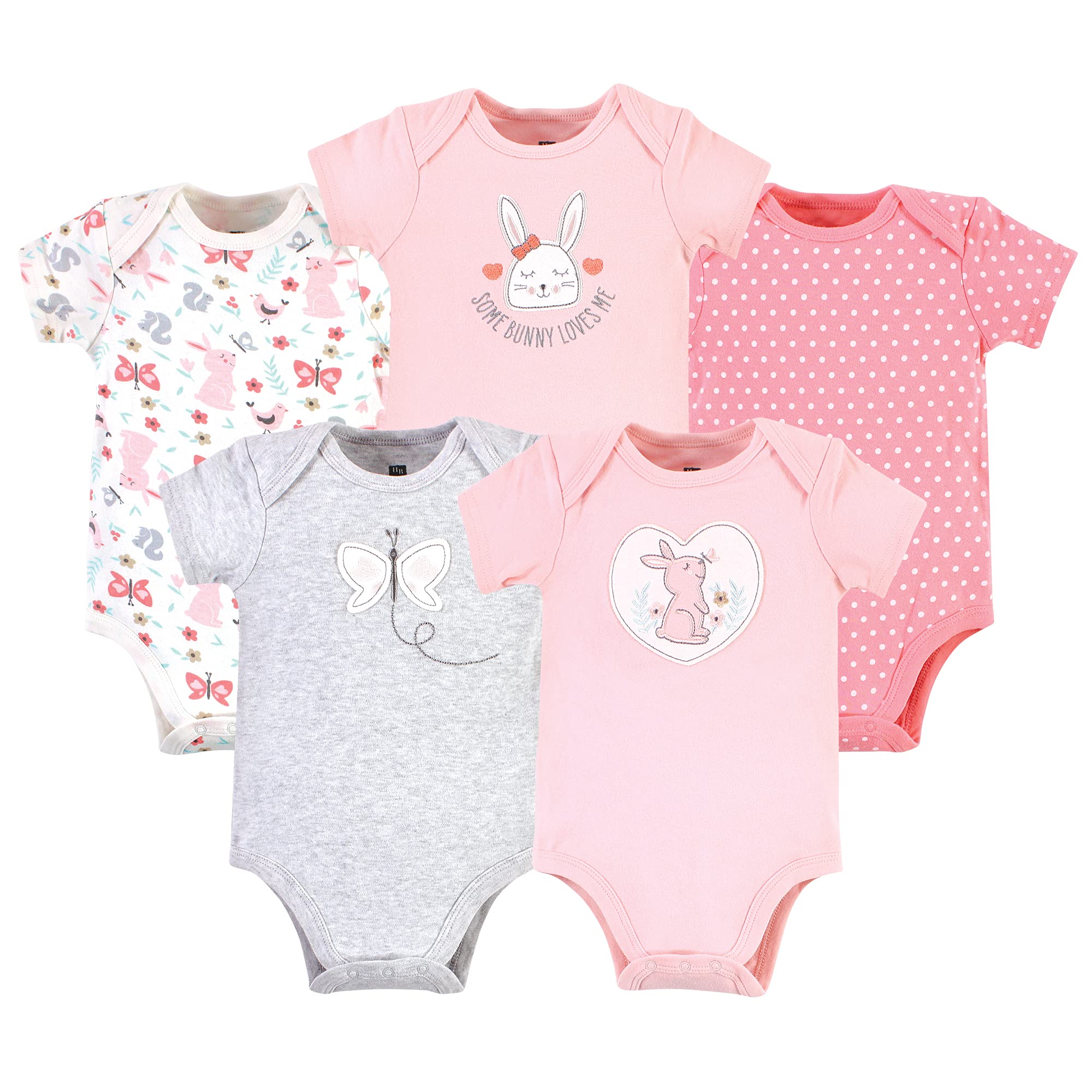 Hudson Baby Cotton Bodysuits - Soft Unisex Onesies for Newborns