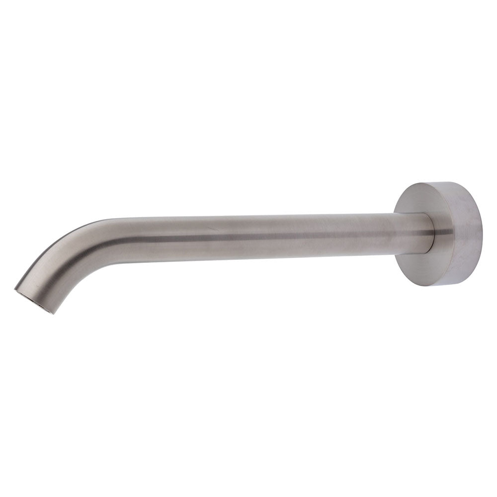 Fienza Kaya 220mm Brushed Nickel Bathroom Basin Faucet - Modern Sink Faucet for Bathroom Vanity, Powder Room & Guest Bath Installation