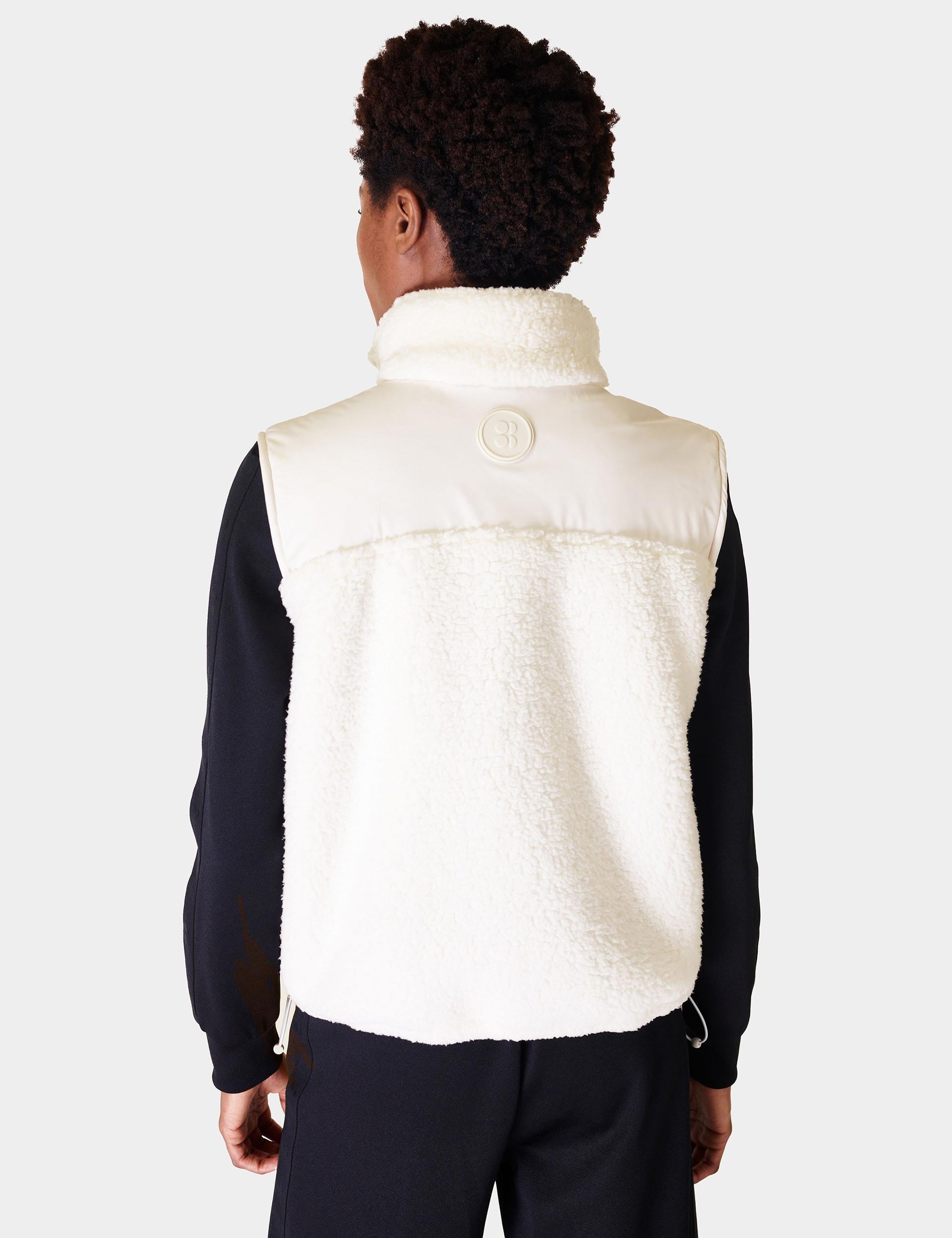 Canyon Fleece Vest for Women - Lightweight & Warm Lily White Puffer Vest - Perfect for Hiking, Camping & Outdoor Activities