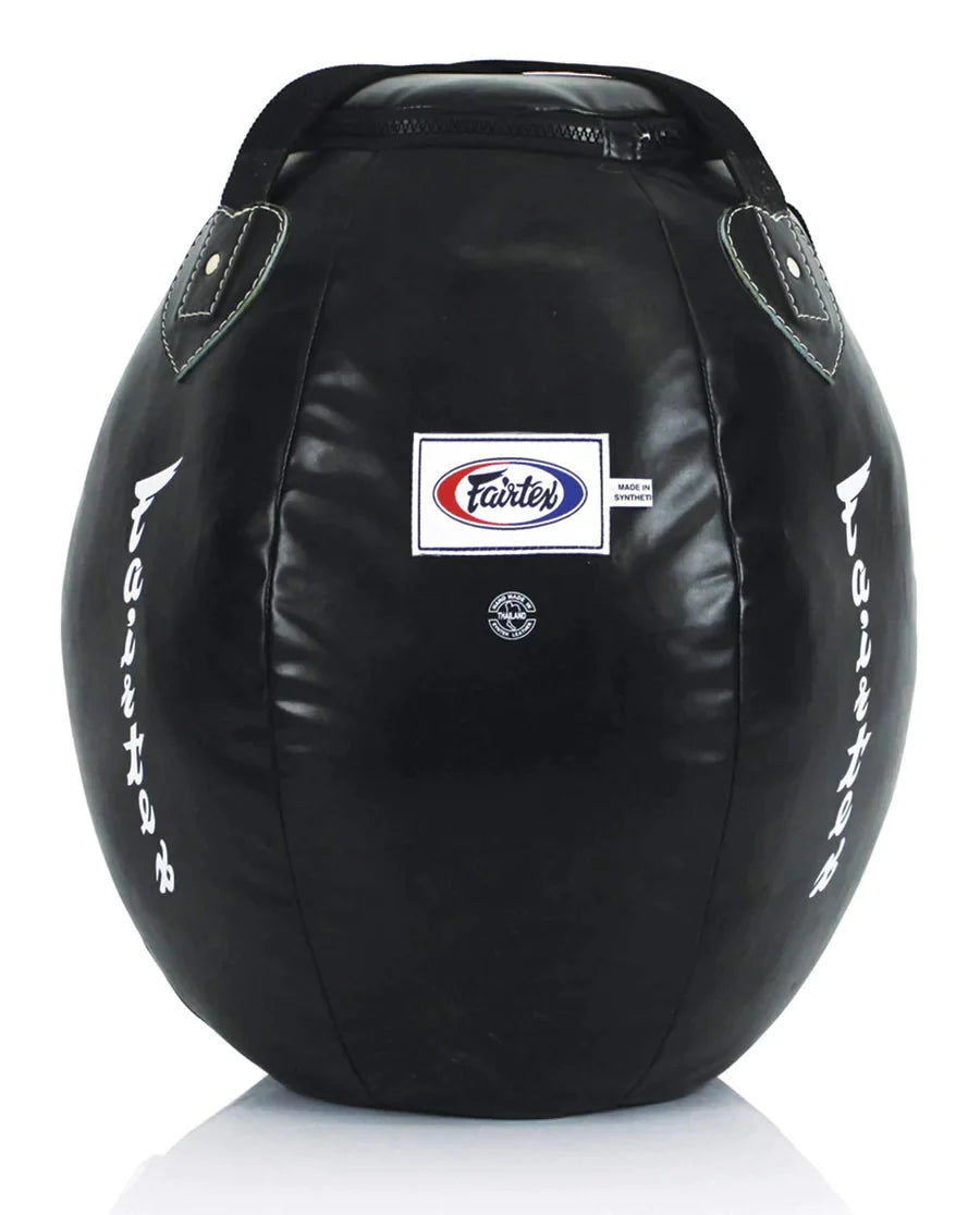 Fairtex HB11 Heavy Uppercut Punching Bag - Premium Boxing Training Equipment for Home Gym & MMA Workouts | Durable Unfilled Black Bag for Kickboxing, Muay Thai & Fitness Training