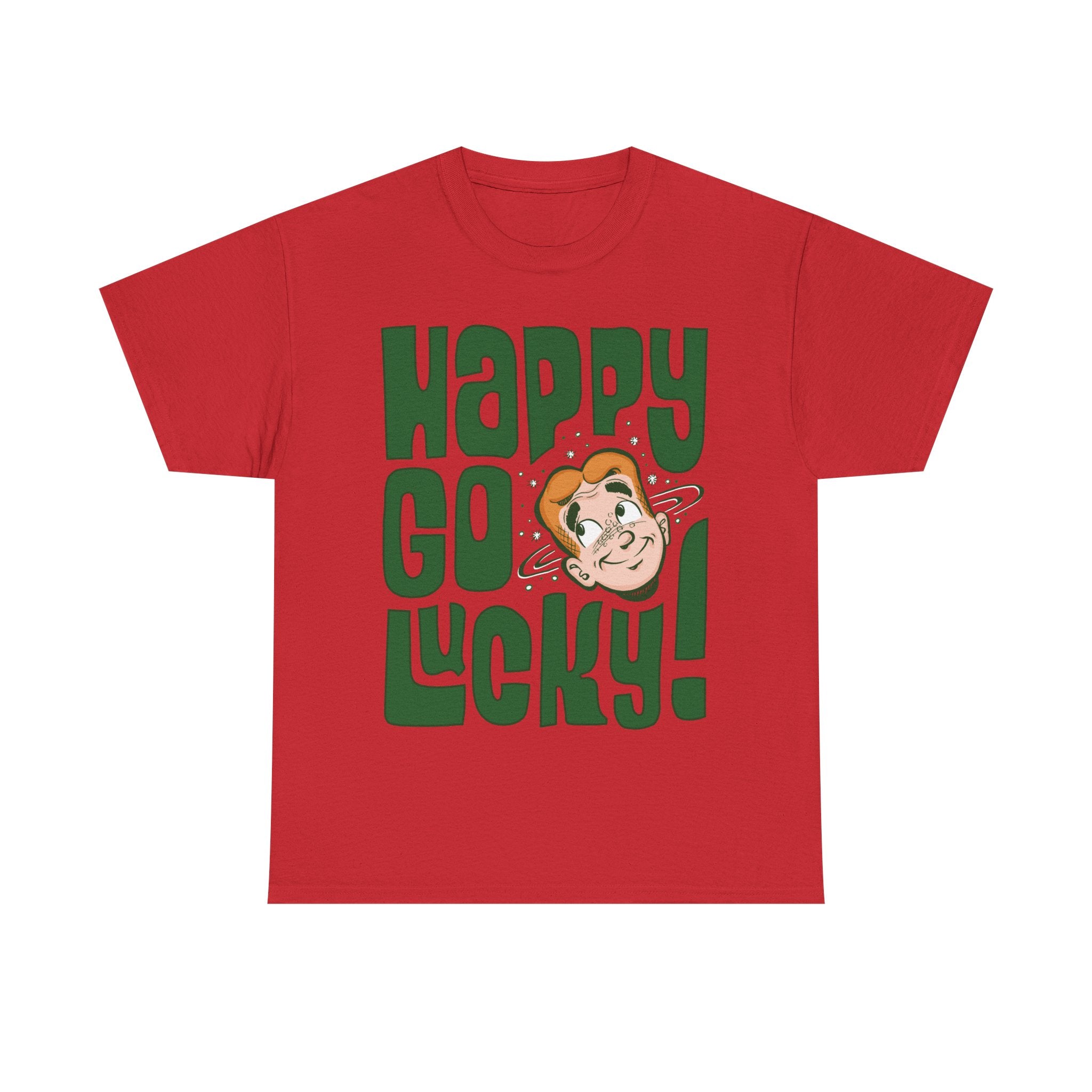 Archie Happy Go Lucky! Graphic T-Shirt - Unisex Heavy Cotton Tee with Archie Comics Design - Perfect for Casual Wear, Comic Conventions & Vintage Style Outfits