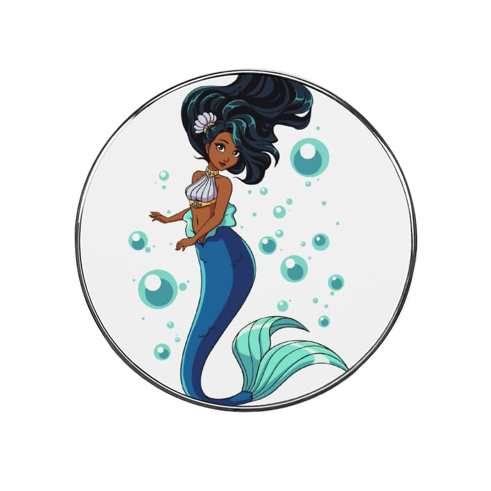 Mermaid Blue Refrigerator Magnets - Strong Decorative Fridge Magnets for Kitchen, Office & Whiteboards - Perfect for Organizing Notes, Photos & Shopping Lists