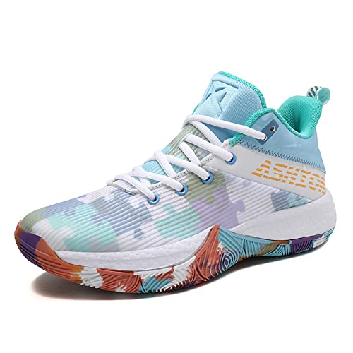 **Mincool Men's Basketball Shoes - Breathable Anti-Slip Lightweight Sneakers for Boys - Cushioned Sports Shoes for Outdoor Running, Walking & Fitness - Perfect for Gym, Court & Casual Wear**
