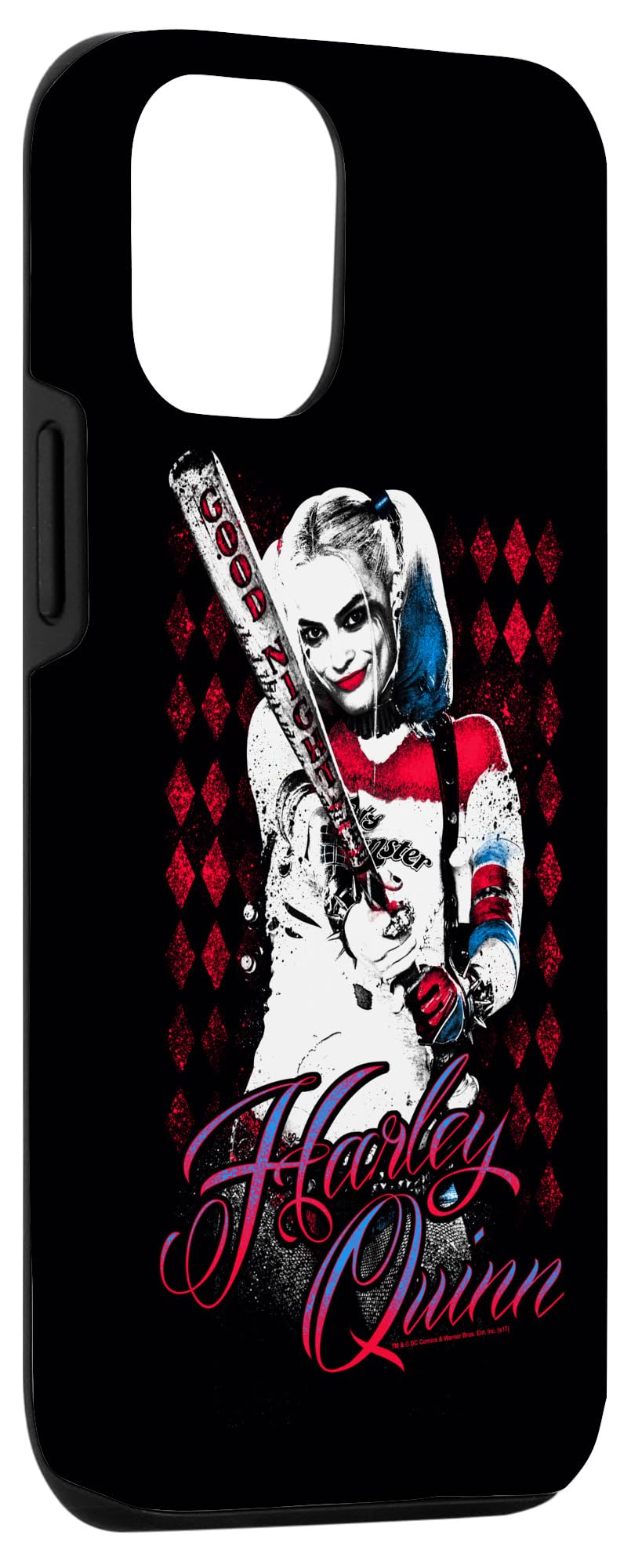 iPhone 12/12 Pro Suicide Squad Harley Quinn Bat Design Phone Case - Durable Protective Cover for Daily Use, Travel & Cosplay Enthusiasts