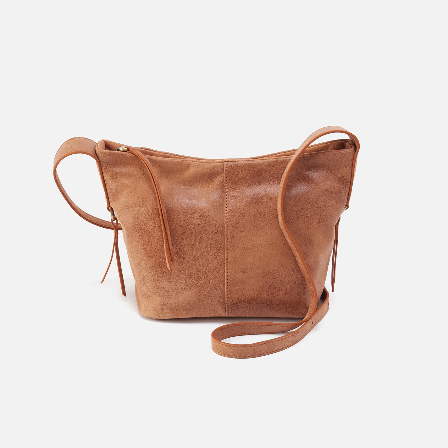 Collette Crossbody Bag in Buffed Leather - Whiskey Brown | Stylish & Durable Women's Handbag for Everyday Use, Travel & Casual Outings