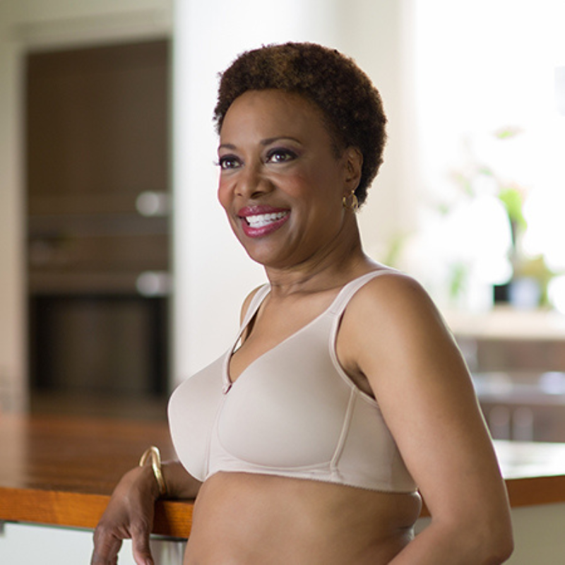 ABC Soft Shape T-Shirt Mastectomy Bra for Women - Comfortable Post-Surgery Support Bra in Beige | Perfect for Daily Wear, Recovery & Breast Cancer Awareness