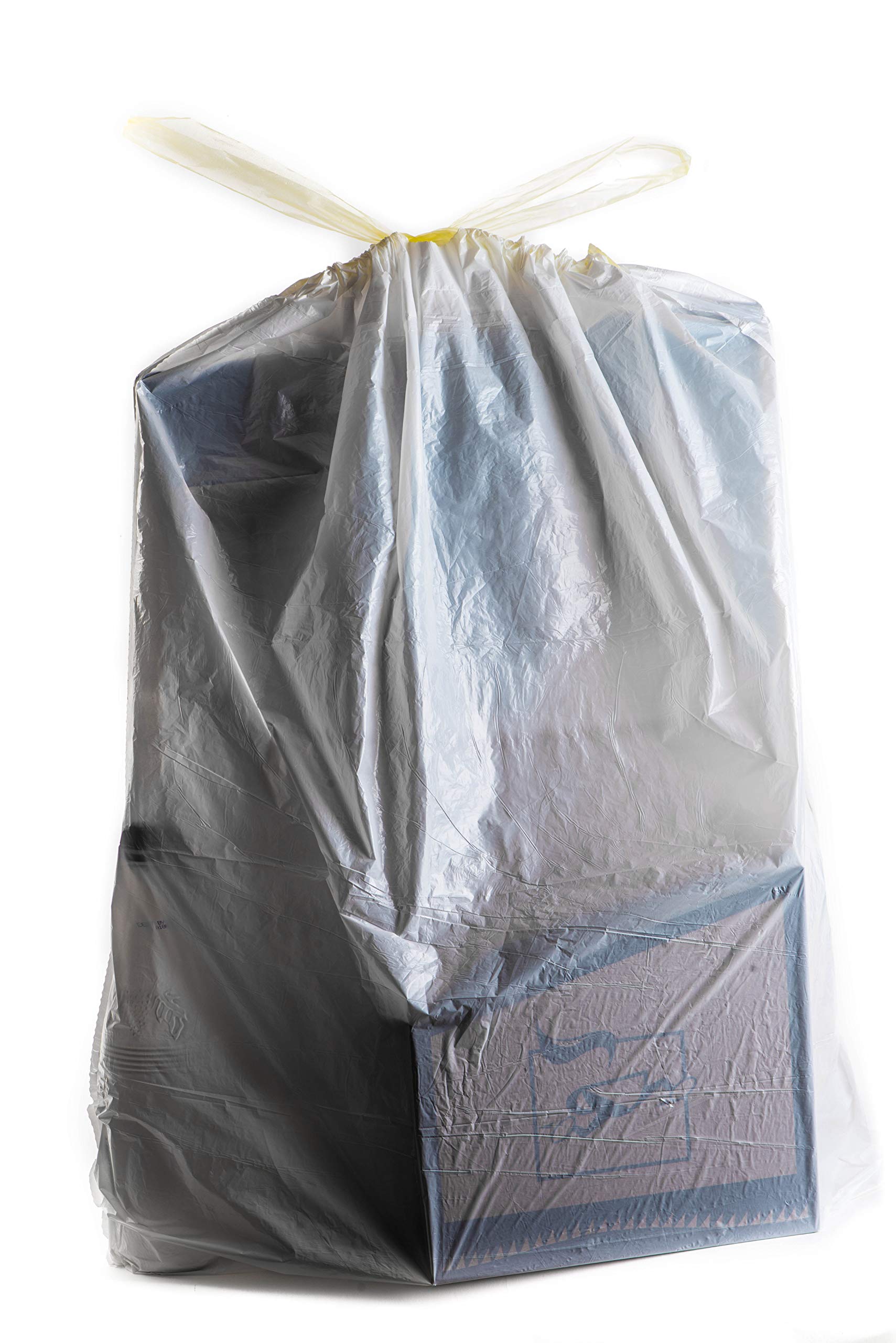 EcoQuality 13 Gallon Tall Kitchen Trash Bags - 1000 Count Strong Drawstring Garbage Bags for Home, Office & Outdoor Use | Heavy Duty, Leak Proof & Multipurpose Waste Bin Liners