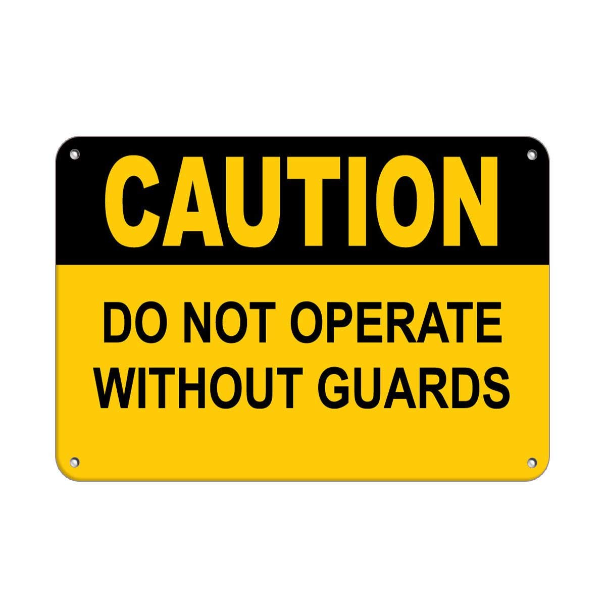 Safety & Warning Vinyl Stickers Bundle - 3 Pack Warehouse Signs (3.5
