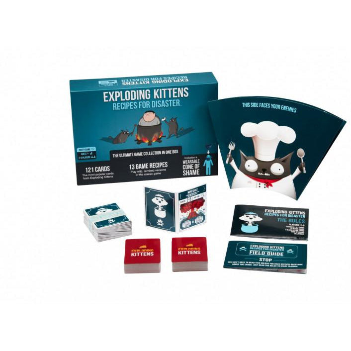 Exploding Kittens: Recipes for Disaster Card Game - Fun Family Party Game for Adults & Kids - Perfect for Game Nights, Travel & Gifts