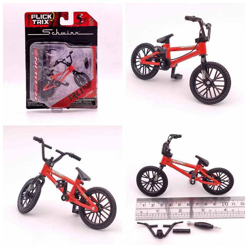 Premium Finger Bike FLICK TRIX Mini BMX Diecast Model Toy - Collectible Miniature Bicycle for Kids & Adults - Perfect for Office Desk Decor, Stress Relief, and Gift Giving