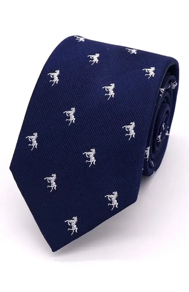 LA Smith Country & Hobby Horse Silk Ties for Men - Premium Handmade Neckties for Business, Weddings & Formal Occasions