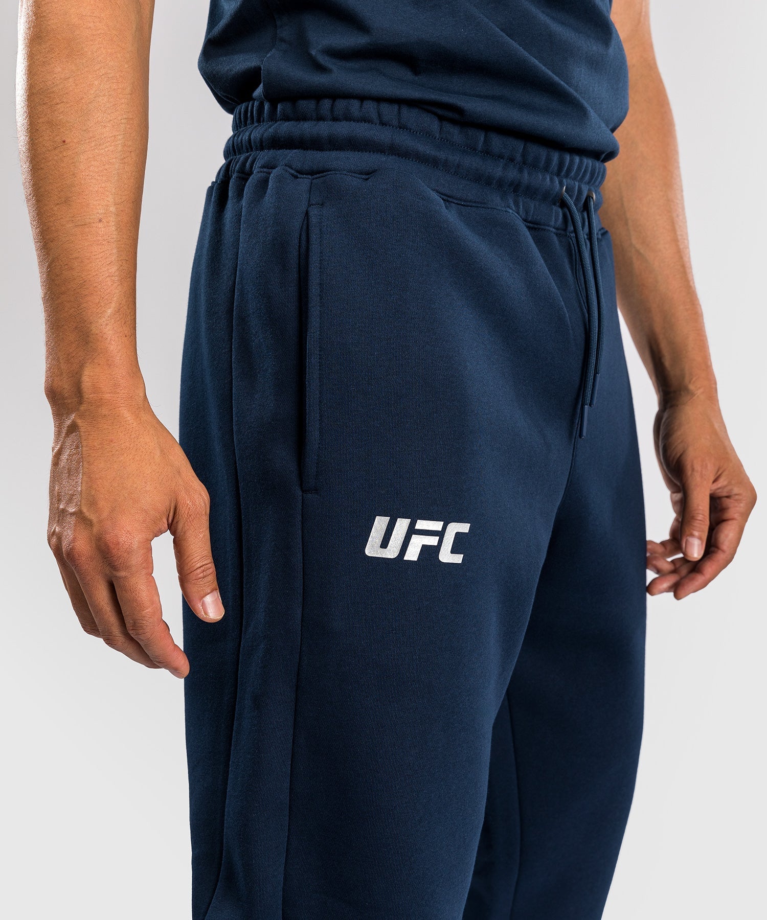 Venum UFC Fusion Fight Week Men's Cotton Training Pants - Solid Oceanic Blue - Comfortable & Durable MMA Workout Pants for Gym, Training & Casual Wear