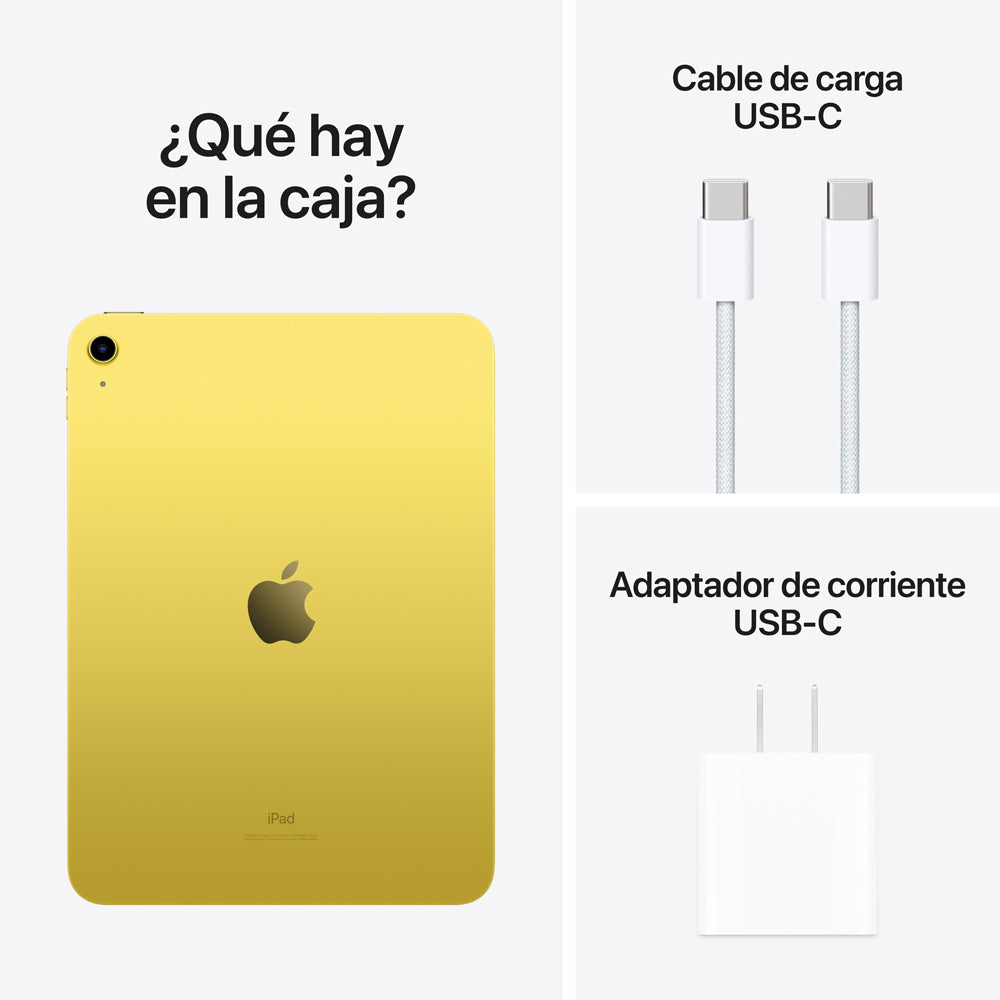 Apple iPad 10.9-inch Wi-Fi 64GB Yellow (10th Generation) - Perfect for Work, Study & Entertainment