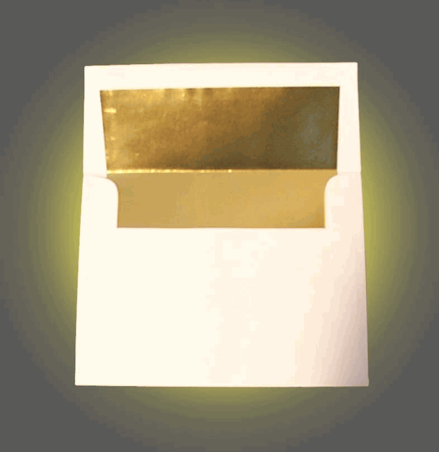 Premium Gold Foil Envelopes 4 3/8
