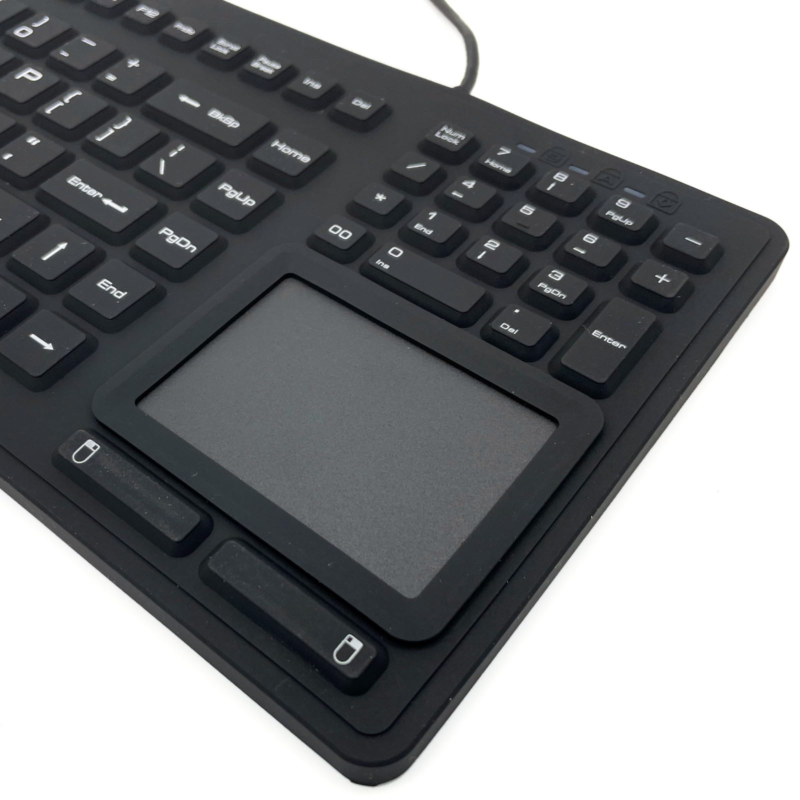 DSI Industrial Waterproof Keyboard - 107 Keys with Touchpad, Spill-Resistant & Durable Design for Harsh Environments | Perfect for Factories, Warehouses & Outdoor Use