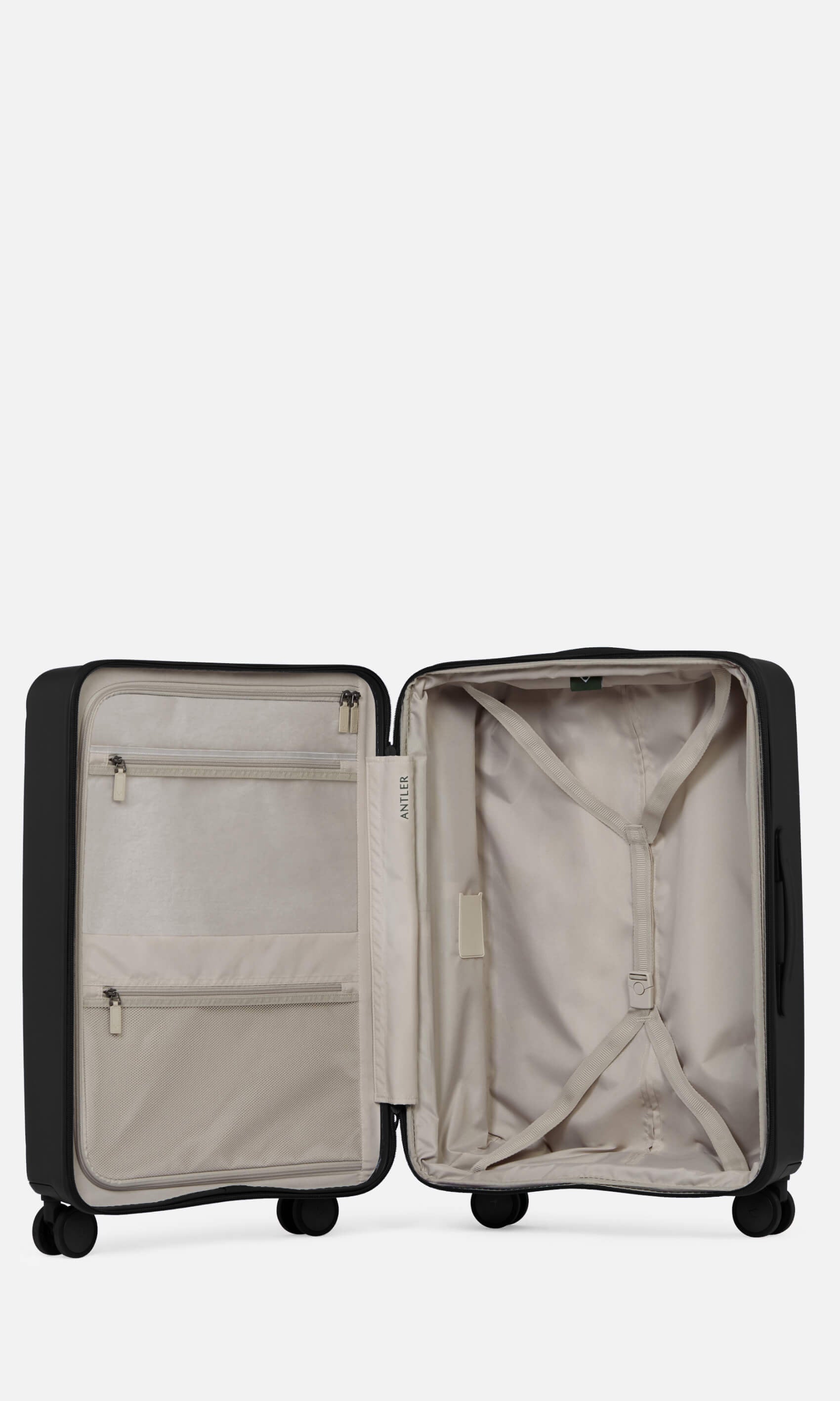 Stamford 2.0 Medium Checked Luggage Suitcase - 24 Inch Spinner Carry On with 360° Wheels, TSA Lock & Expandable Capacity | Perfect for Air Travel, Business Trips & Weekend Getaways (Midnight Black)