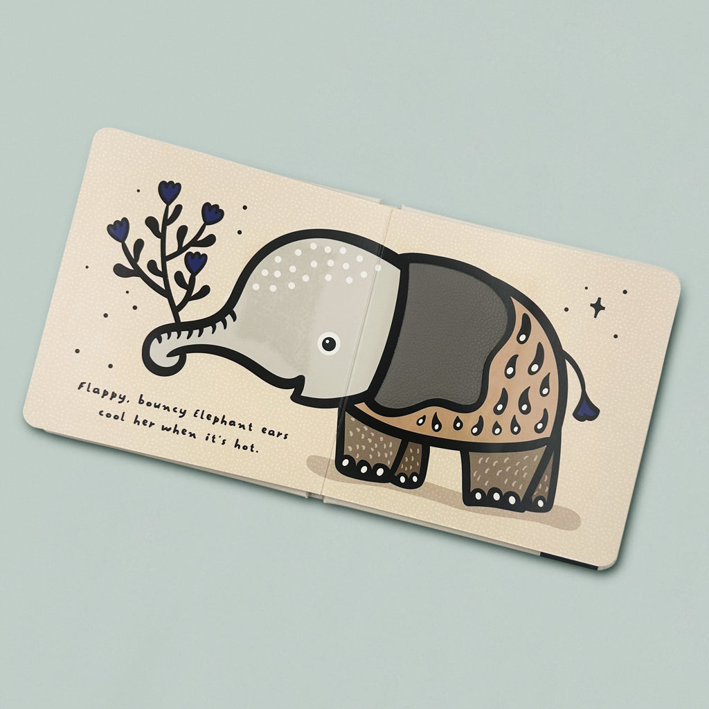 Wee Gallery Ears, Scales and Tails Baby Animal Books Gift Set - Perfect for Newborns, Toddlers & Early Learning Development