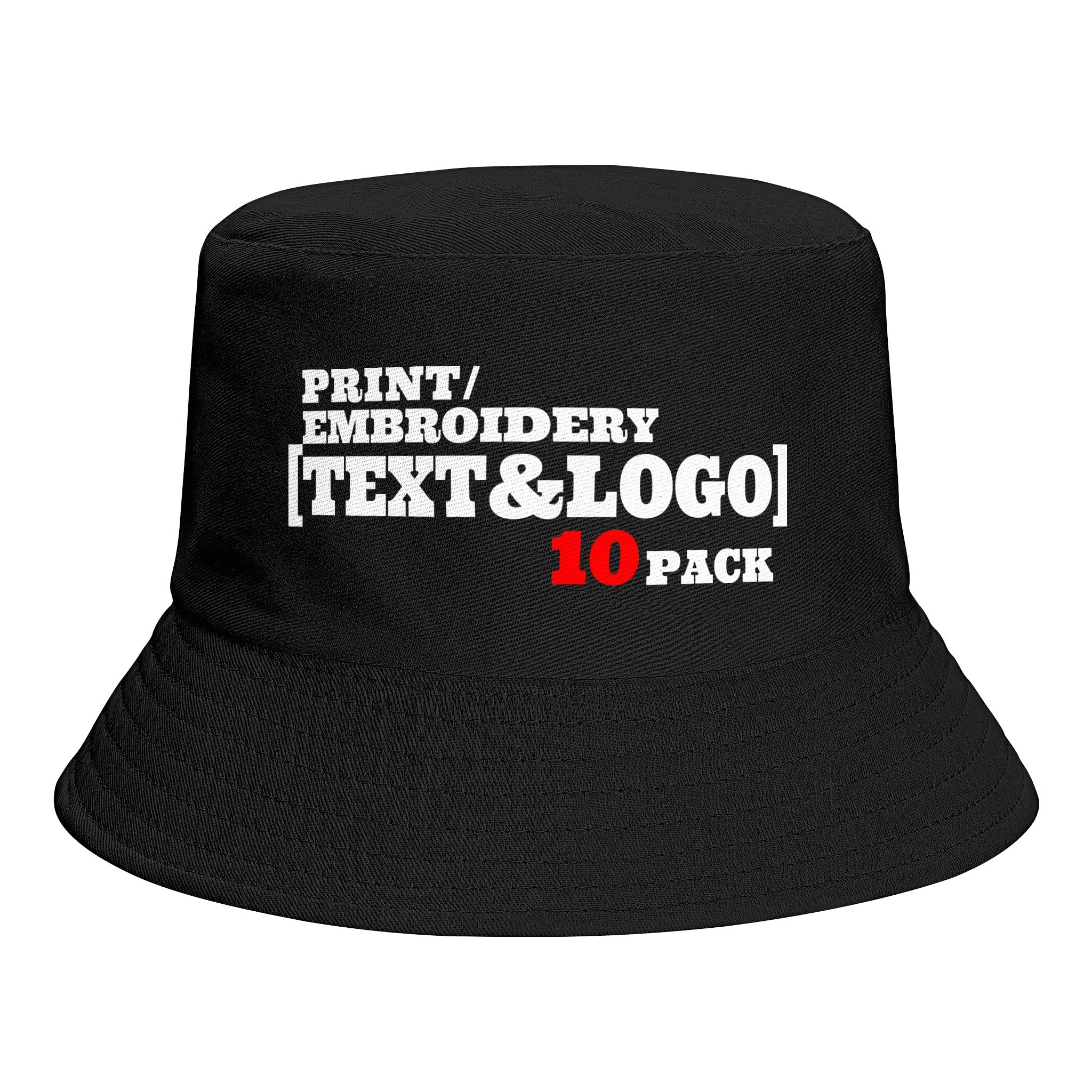 Pranboo® 10 Pack Custom Hats - Bulk Snapback Trucker Caps for Embroidery & Logo Printing - Dad Hats for Men & Women - Perfect for Promotions, Events & Team Uniforms
