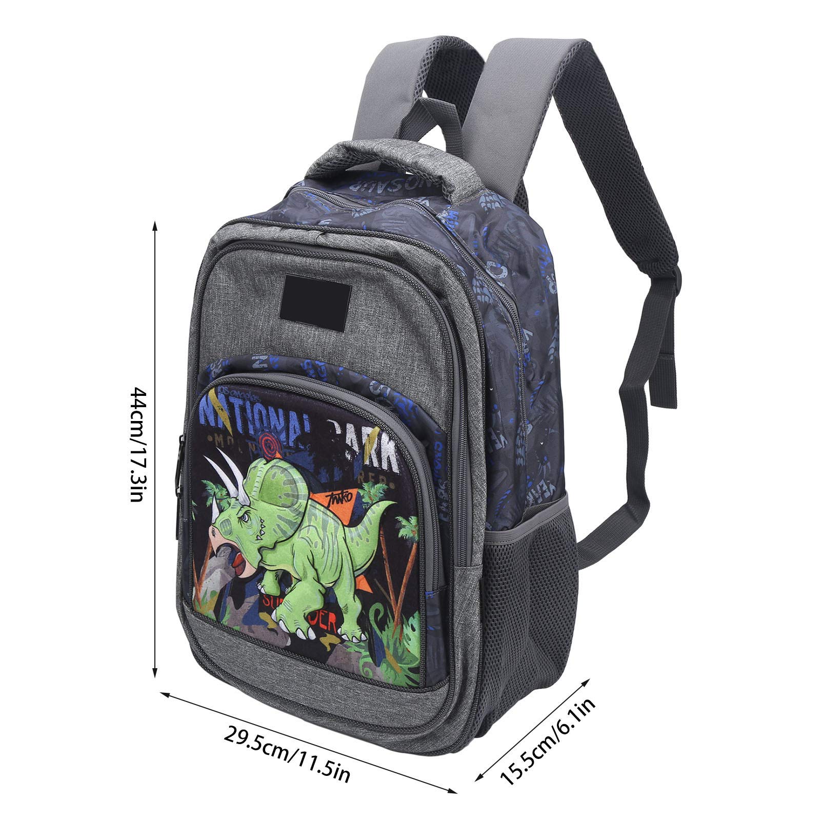 Durable Light Gray School Backpack with Smooth Zipper - Perfect for School, Travel & Shopping | Ergonomic Design for Students & Commuters