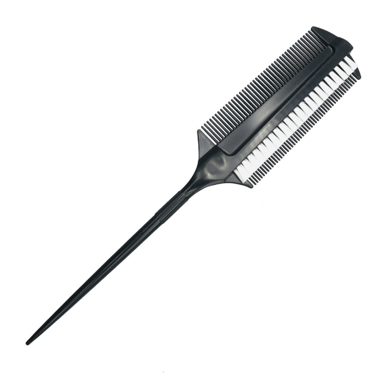 FOMIYES 2-Pack Professional Hair Teasing & Highlighting Combs - Salon Quality Hair Coloring Brush Set for Women - Perfect for Balayage, Ombre & Foil Highlights - Includes Black Modeling Comb for Styling