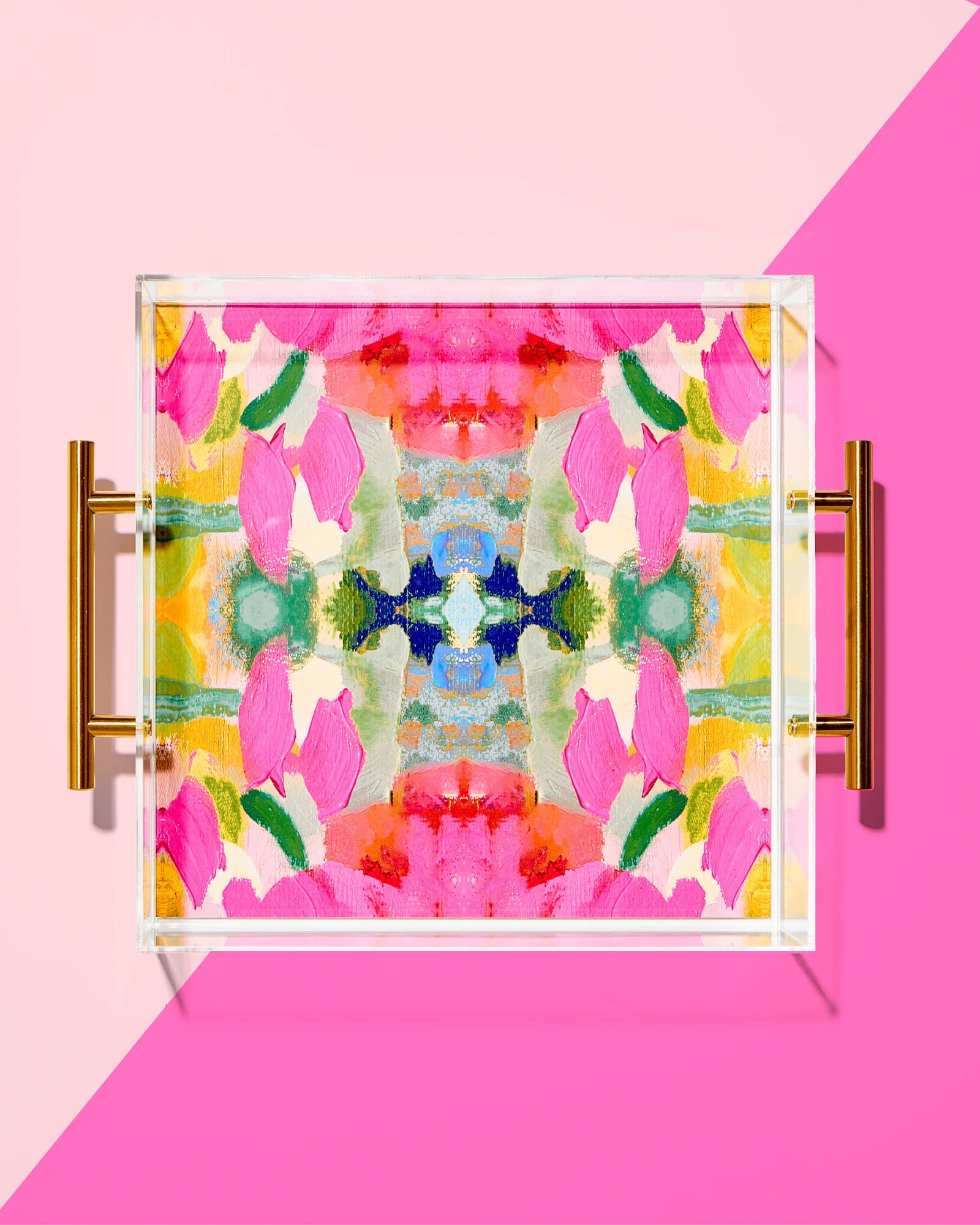 Large Acrylic Serving Tray - Durable & Stylish for Dining, Entertaining, and Home Decor | Perfect for Parties, Breakfast in Bed, and Display