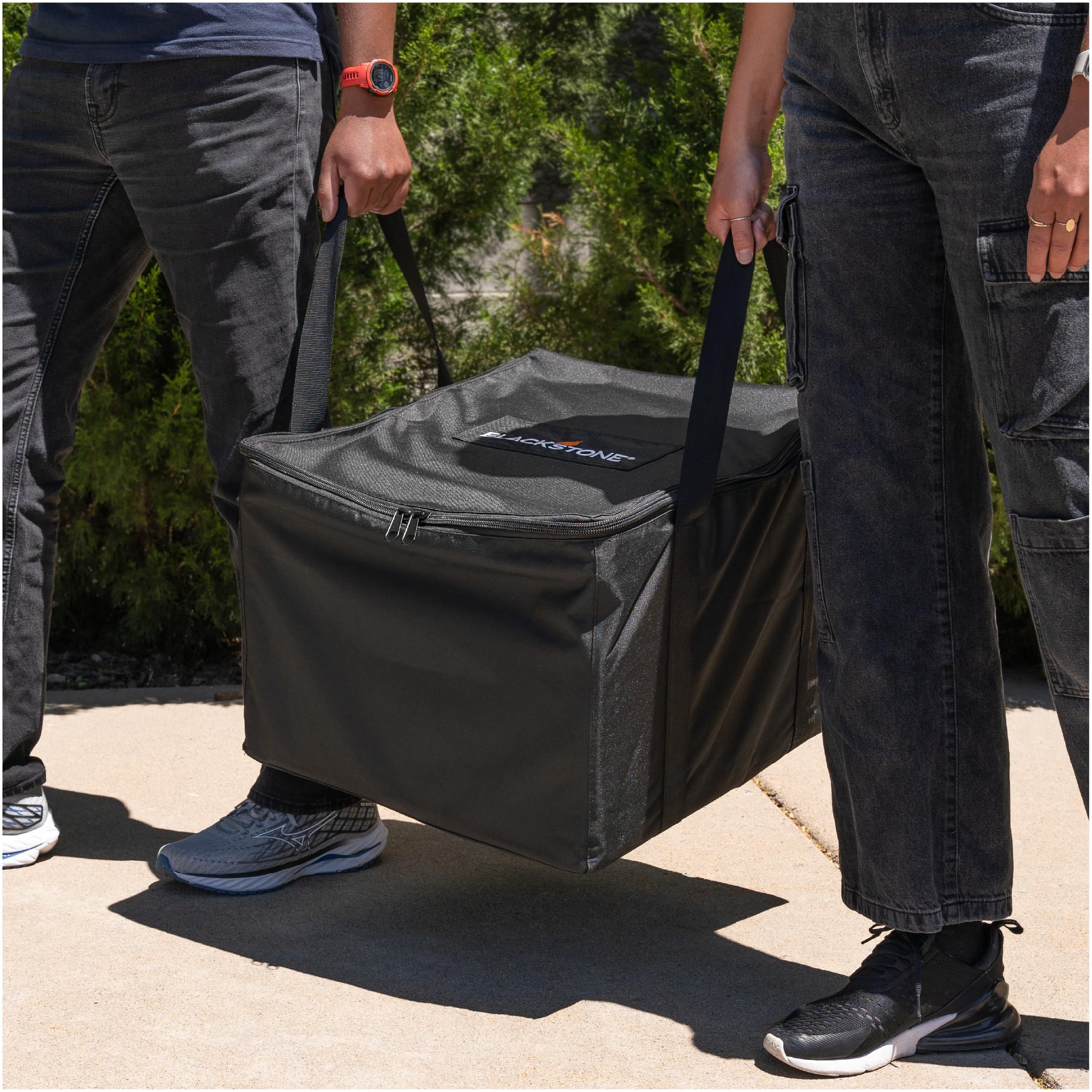 Blackstone 5486 Heavy Duty 600D Weather-Resistant Portable Carry Bag for 17-Inch Tabletop Griddle with Hood or Hard Cover - Travel-Friendly BBQ Grill Accessory for Camping, Tailgating & Outdoor Cooking