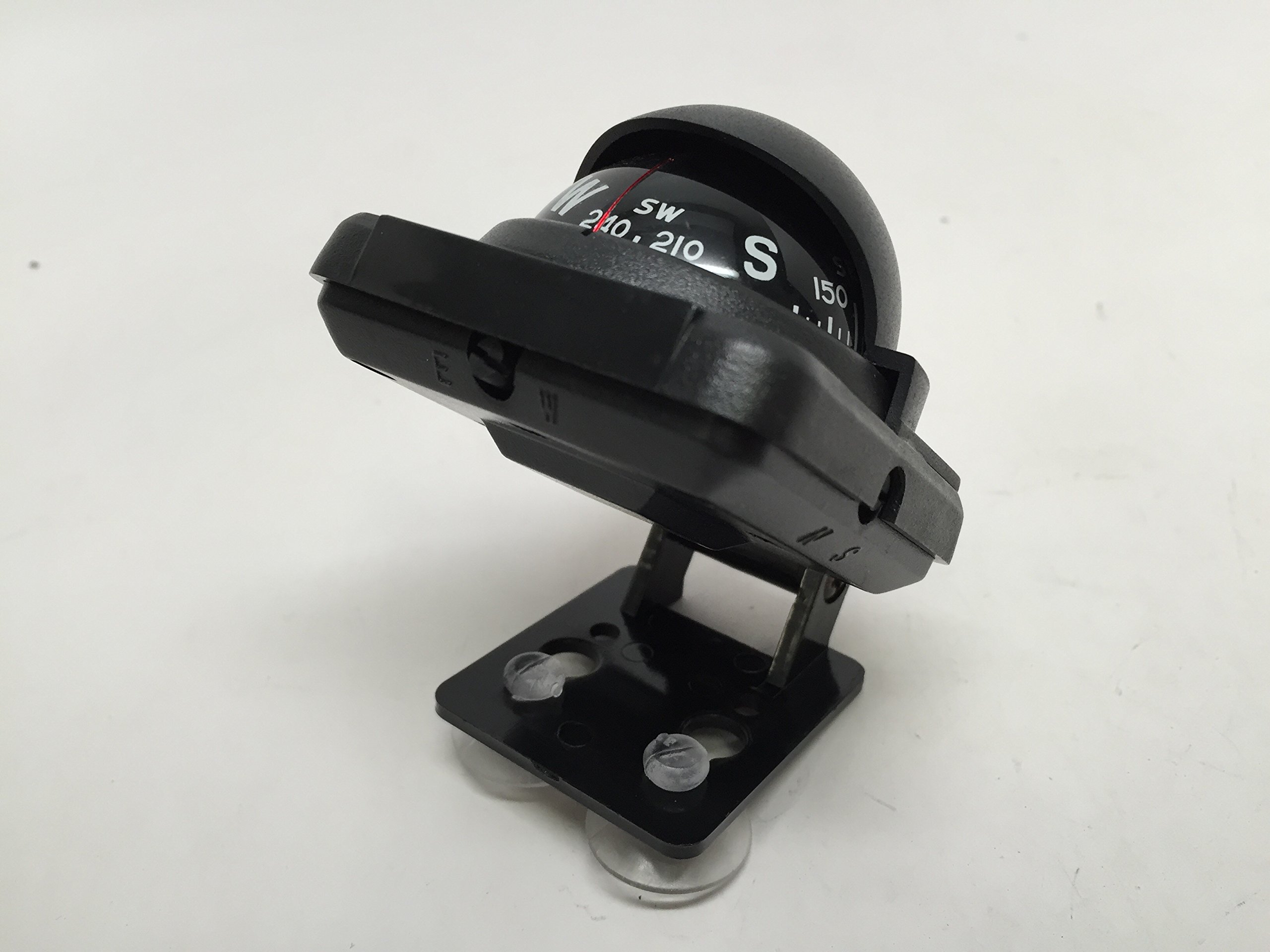 Adjustable Marine Boat Black Bracket with Suction Cups - Built-in Compensation System for Fishing, Boating & Water Sports Accessories
