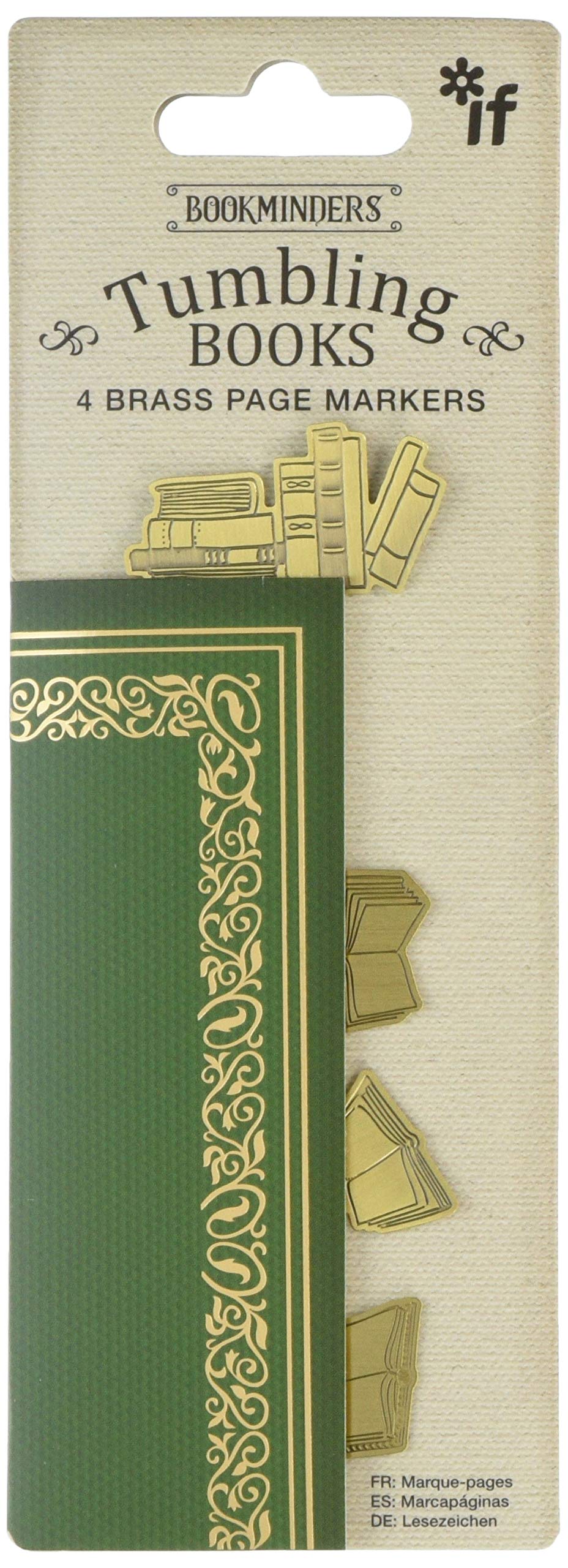 IF Tumbling Books Book Minders Page Marker - Colorful Page Holders for Reading, Studying & Organizing Books - Perfect for Students, Teachers & Book Lovers