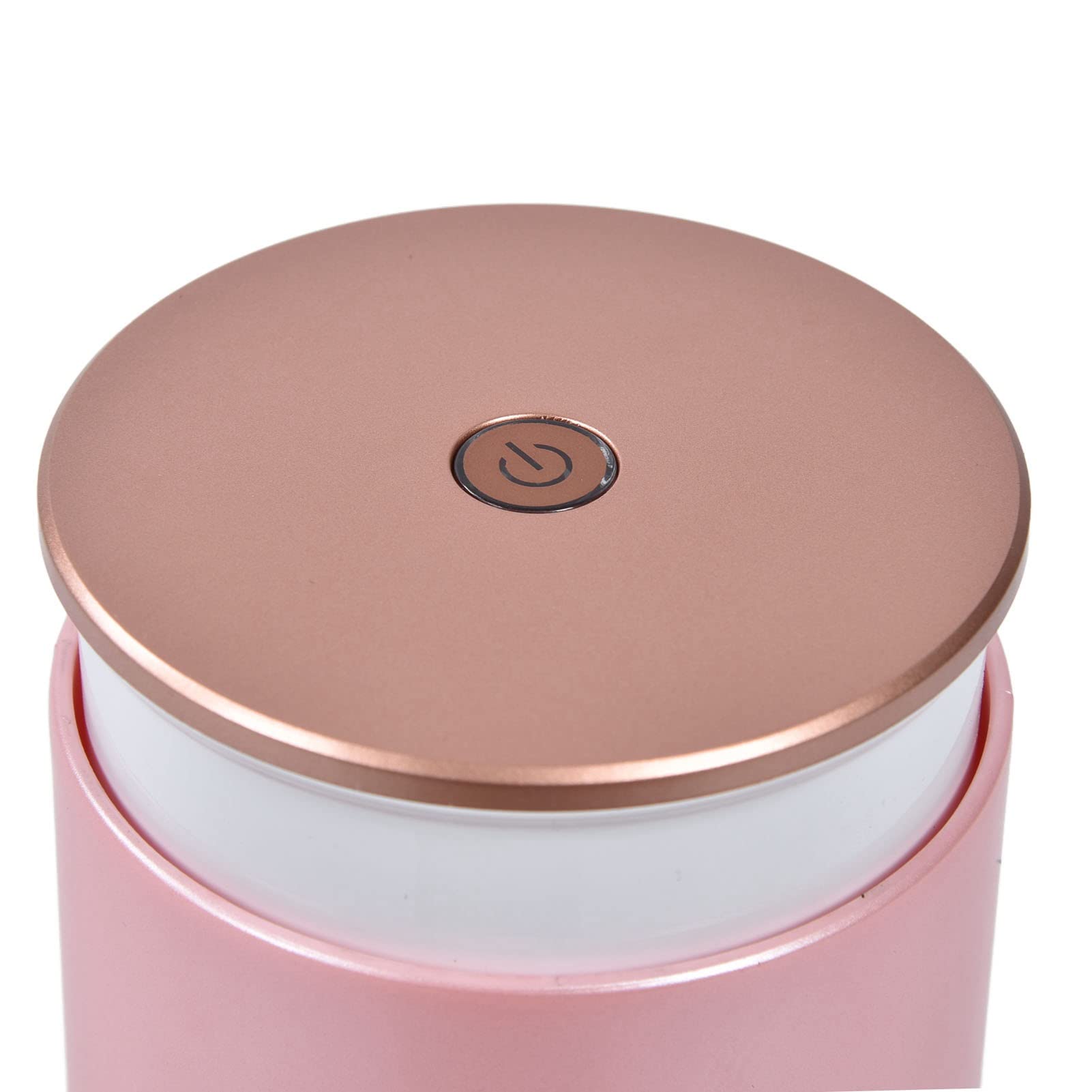 Yosoo Pink Makeup Brush Organizer with USB Charging Port - Portable Cosmetic Brush Holder for Travel & Home Vanity Organization