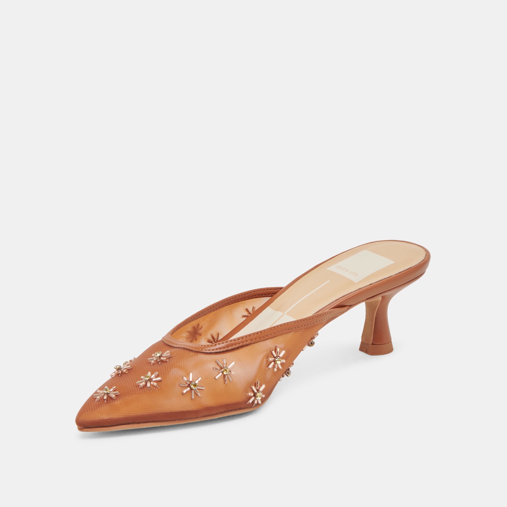 CLARA Women's Saddle Heels - Comfortable Mesh High Heel Pumps for Office, Party & Special Occasions