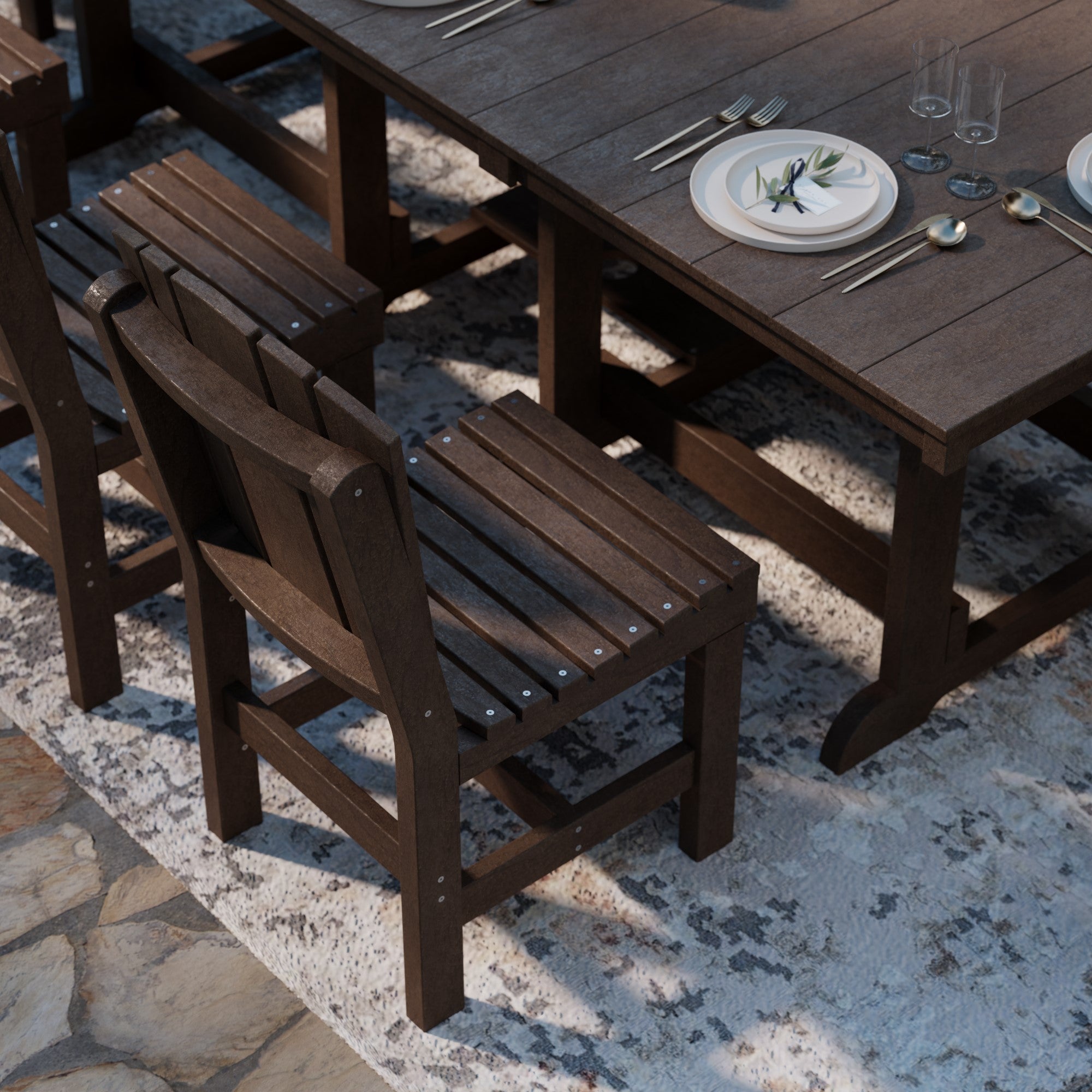 Heritage 9-Piece 44x94 Inch Dining Table Set - Perfect for Family Gatherings, Dinner Parties & Formal Dining Rooms