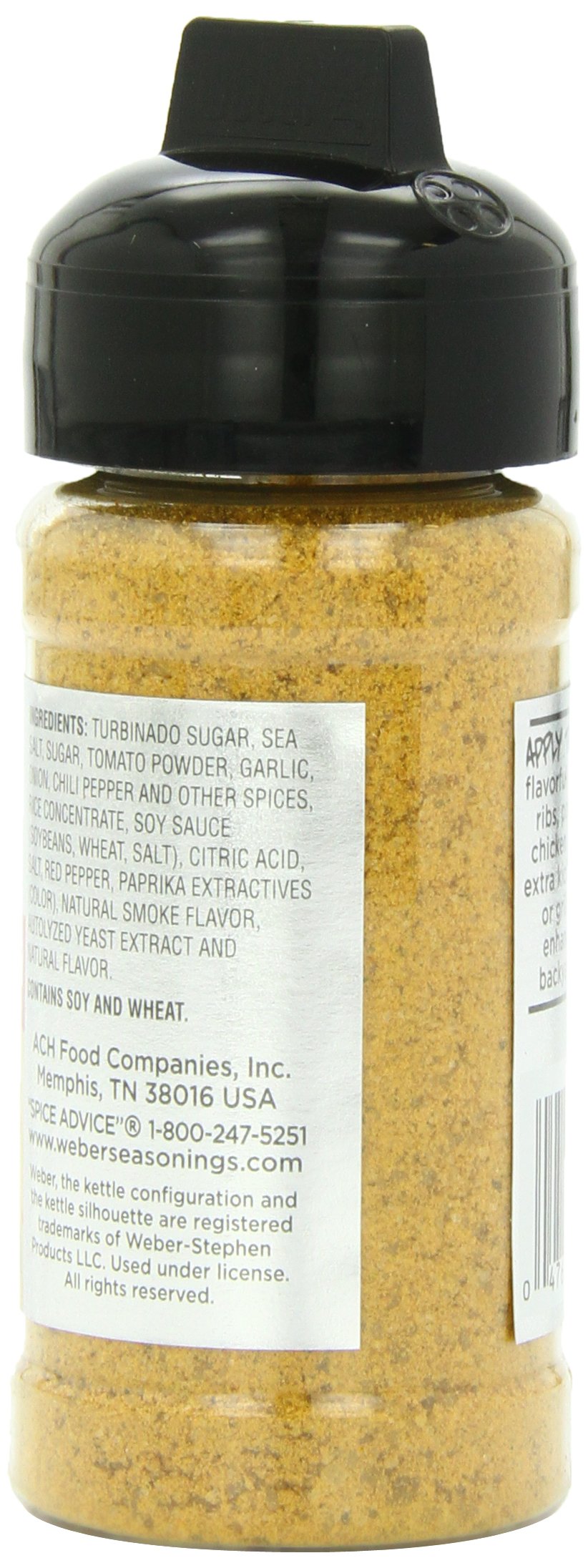 Weber Sweet'N Tangy BBQ Grill Seasoning - 3-Ounce (Pack of 6) | Premium BBQ Rub for Steak, Ribs & Chicken | Perfect for Grilling, Smoking & Outdoor Cooking
