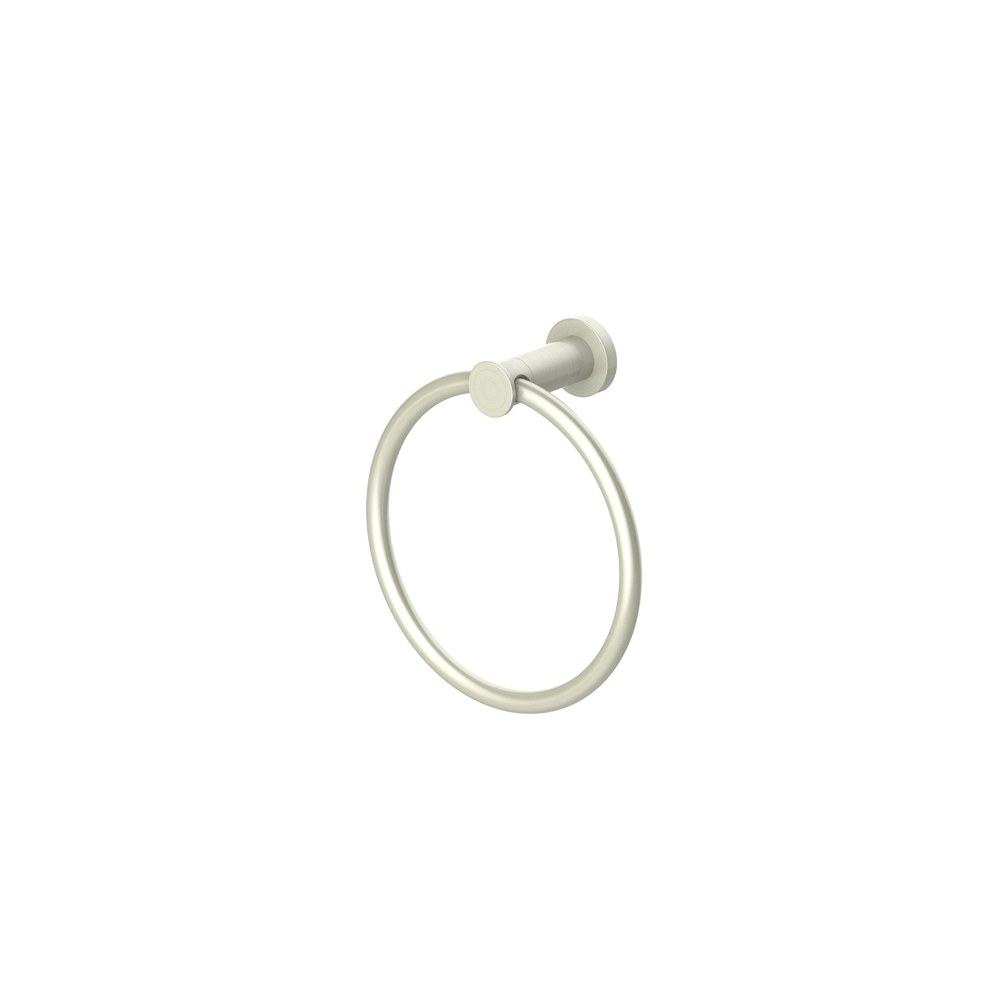 ZLINE Emerald Bay Brushed Nickel Towel Ring - Modern Bathroom Accessory for Hand Towels (EMBY TRNG BN) | Perfect for Bathrooms, Powder Rooms & Spa Retreats