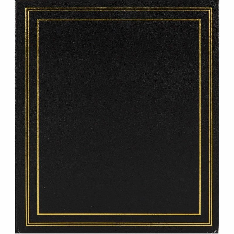 4-Pack Black Traditional Photo Albums - Holds 440 4x6 Pictures | Perfect for Family Memories, Wedding Photos & Travel Scrapbooking