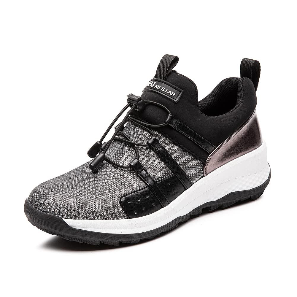 Mei MACLEOD Women's Running Shoes - Elastic No-Tie Tennis Shoes with Arch Support for Walking, Gym & Sports | Lightweight Breathable Workout Sneakers for Women (Perfect for Jogging, Training & Casual Wear)