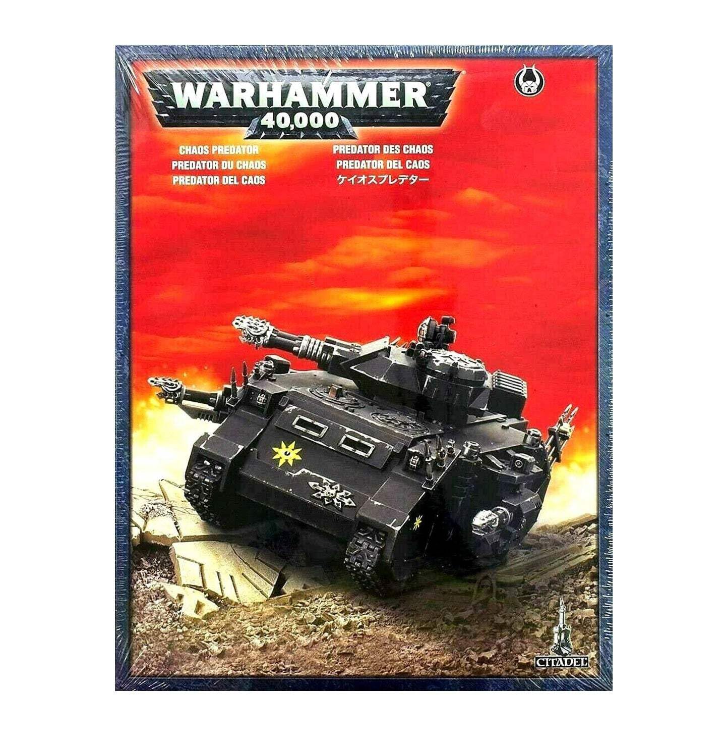 Chaos Space Marines Predator Tank - Warhammer 40K Miniature Wargaming Model Kit for Tabletop Battles | Perfect for Sci-Fi Strategy Games and Collectors