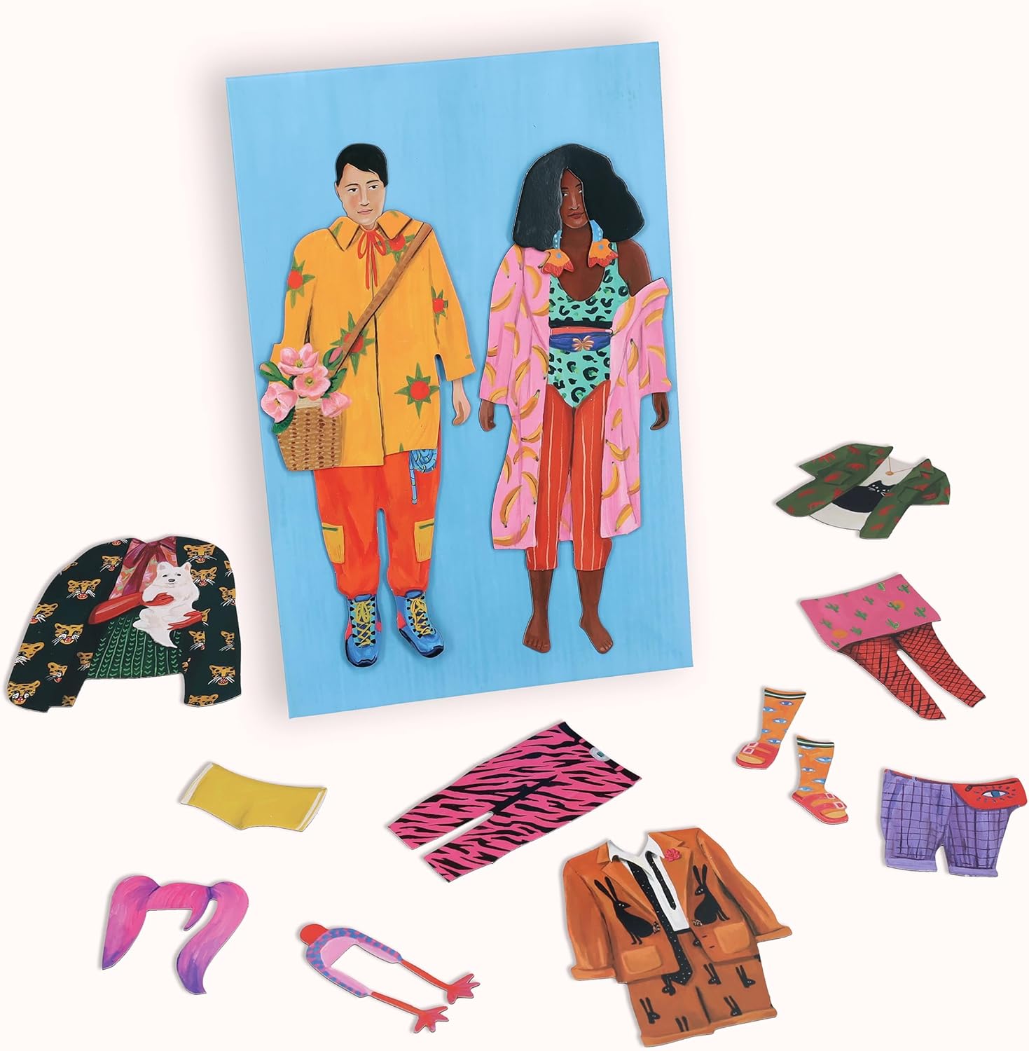 Fearless Fashion Magnetic Dolls - Mix & Match Dress Up Set for Kids | Creative Play & Pretend Fun