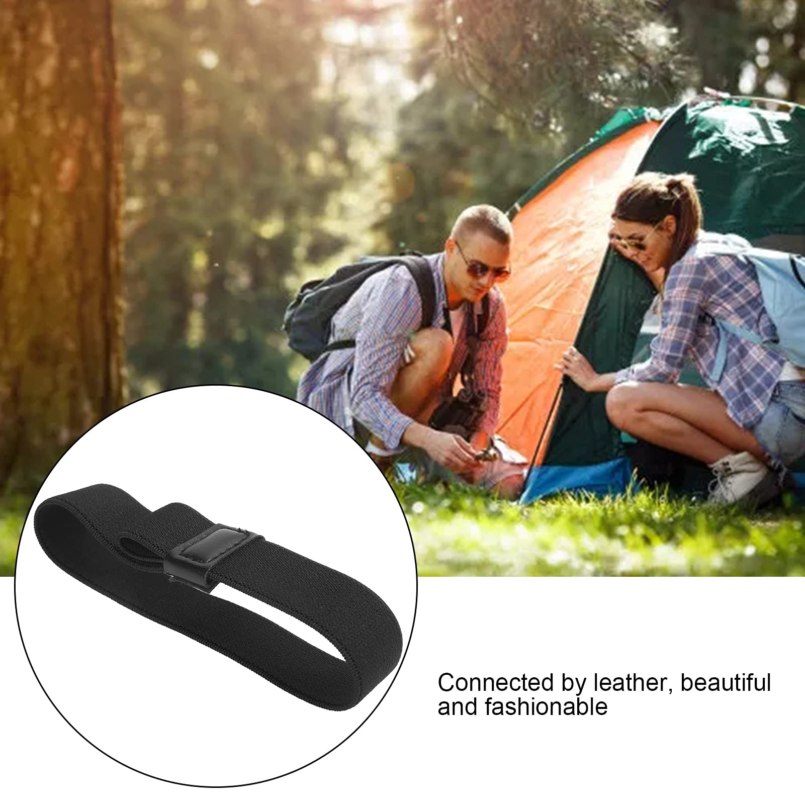 Adjustable Nylon Bento Box Strap - Elastic Lunch Box Holder for Secure Food Transport - Perfect for Outdoor Picnics, Camping & School Lunches