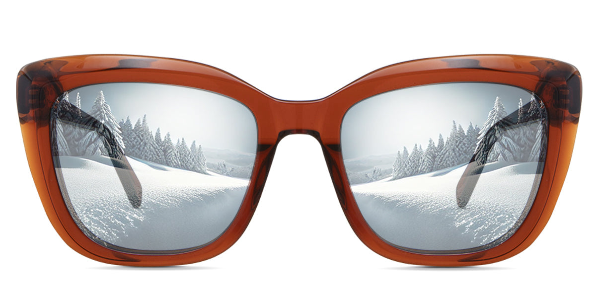 LESA Women's Prescription Tinted Glasses - Stylish & UV Protection for Reading, Driving & Outdoor Activities